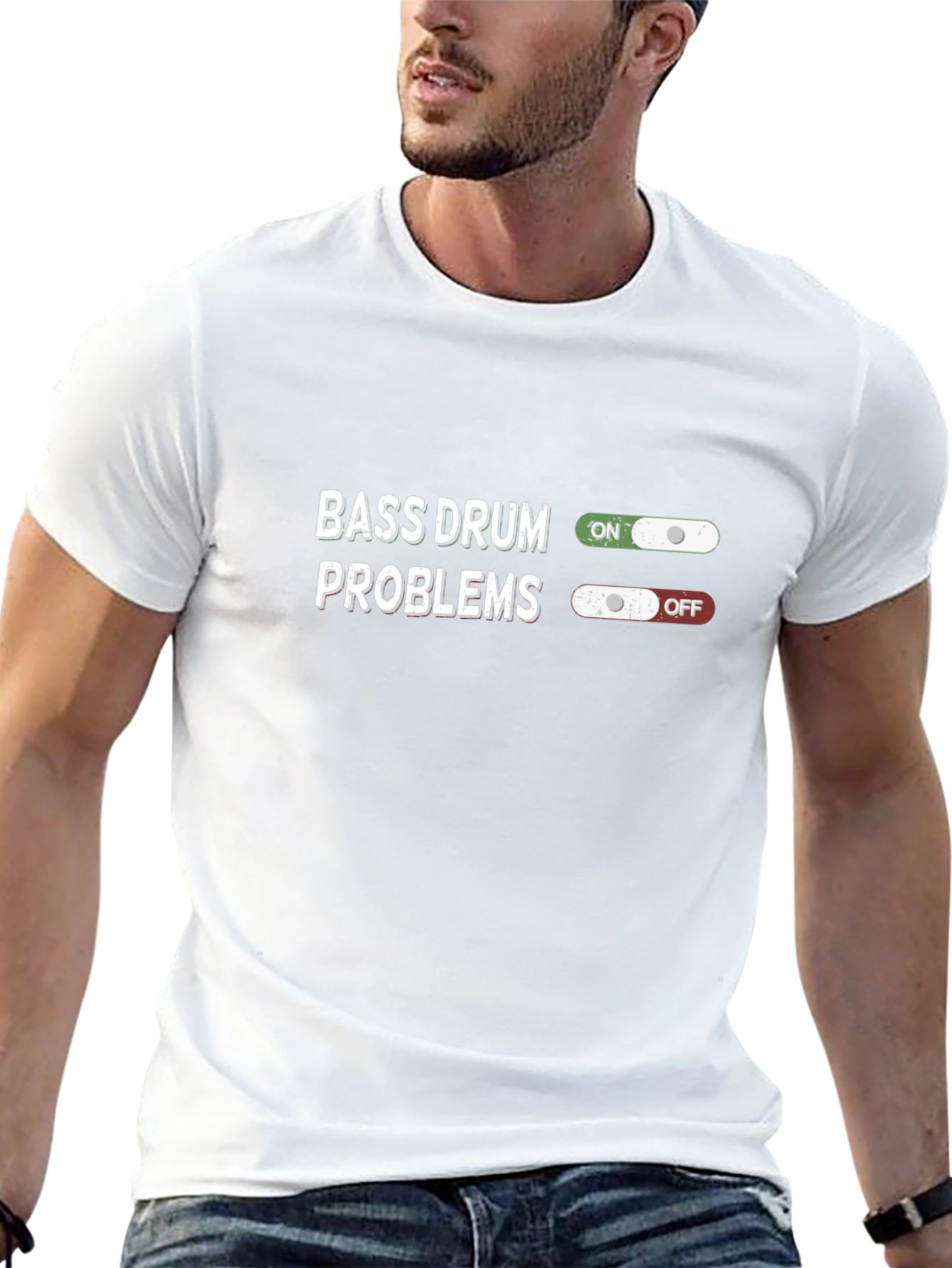Bass Drum Problems T-Shirt - Funny Musician Tee