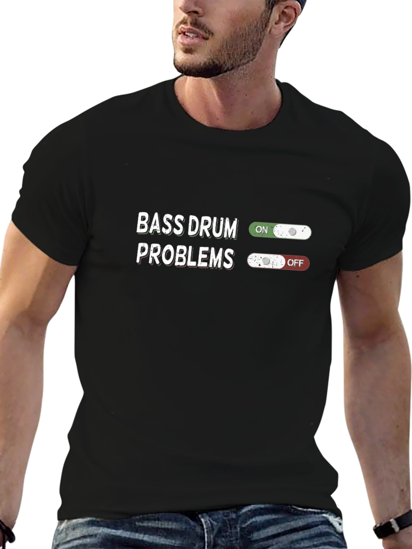 Bass Drum Problems T-Shirt - Funny Musician Tee