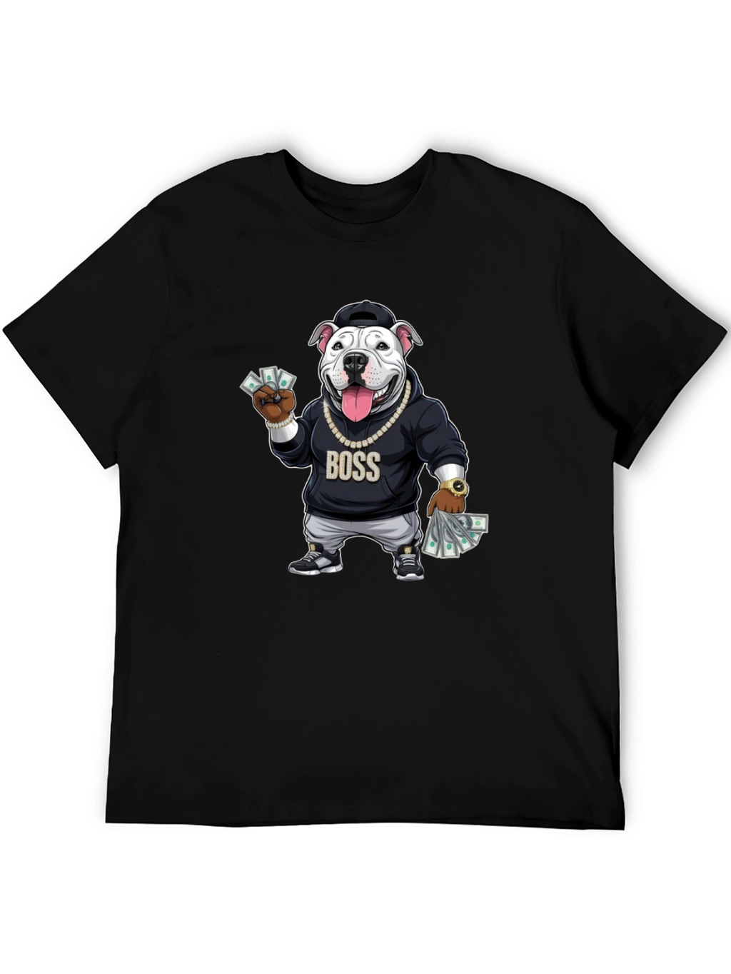 Boss Dog Graphic Black T-Shirt