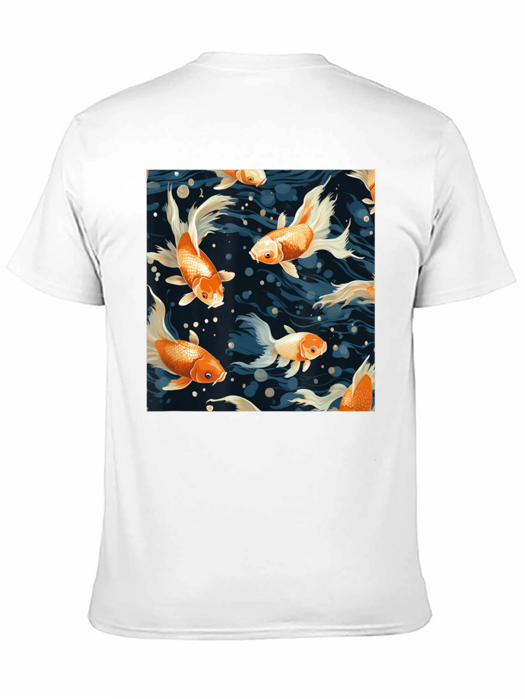 Goldfish Print Crew Neck T-Shirt