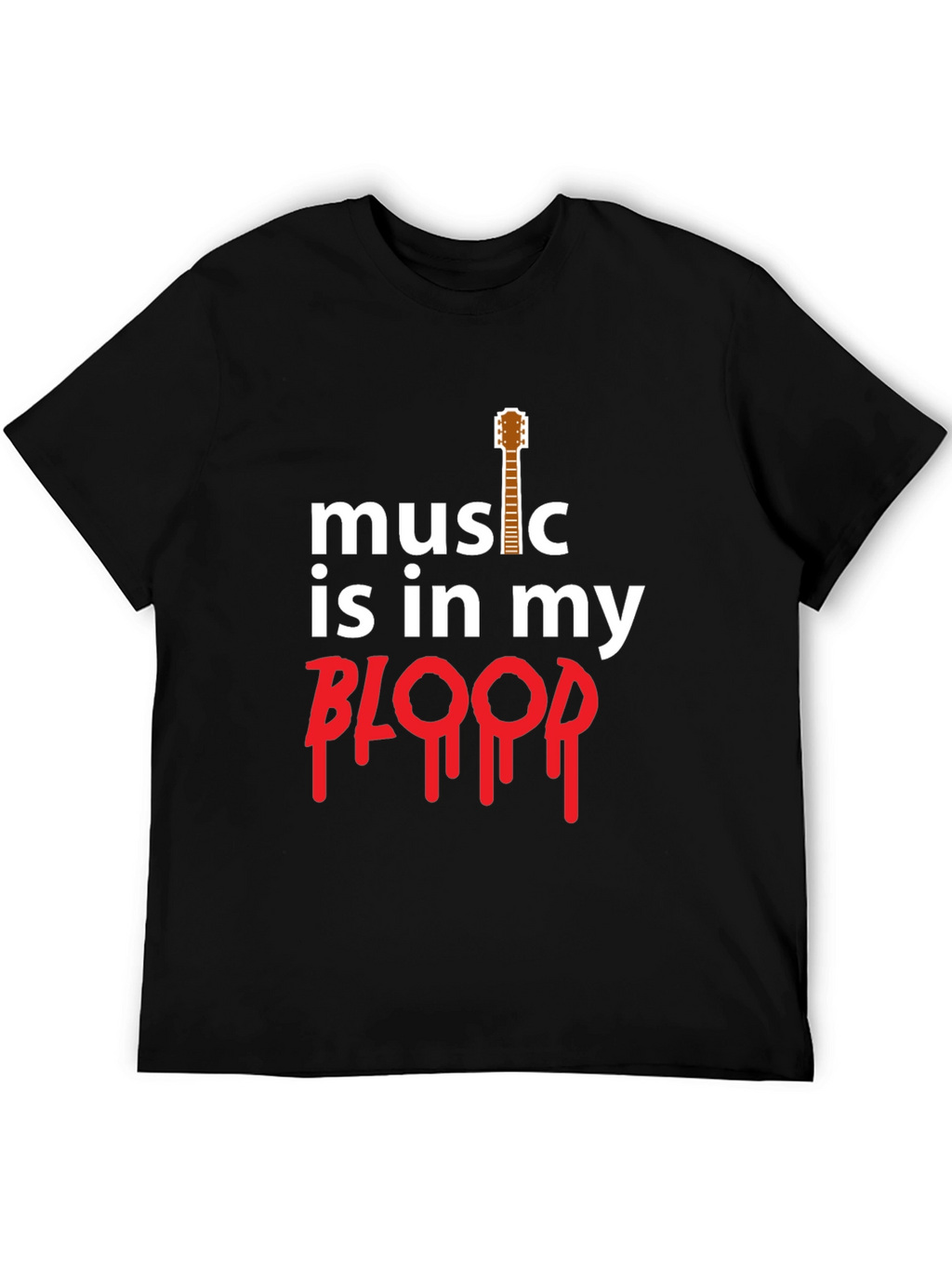 Music is in my Blood Guitar T-Shirt