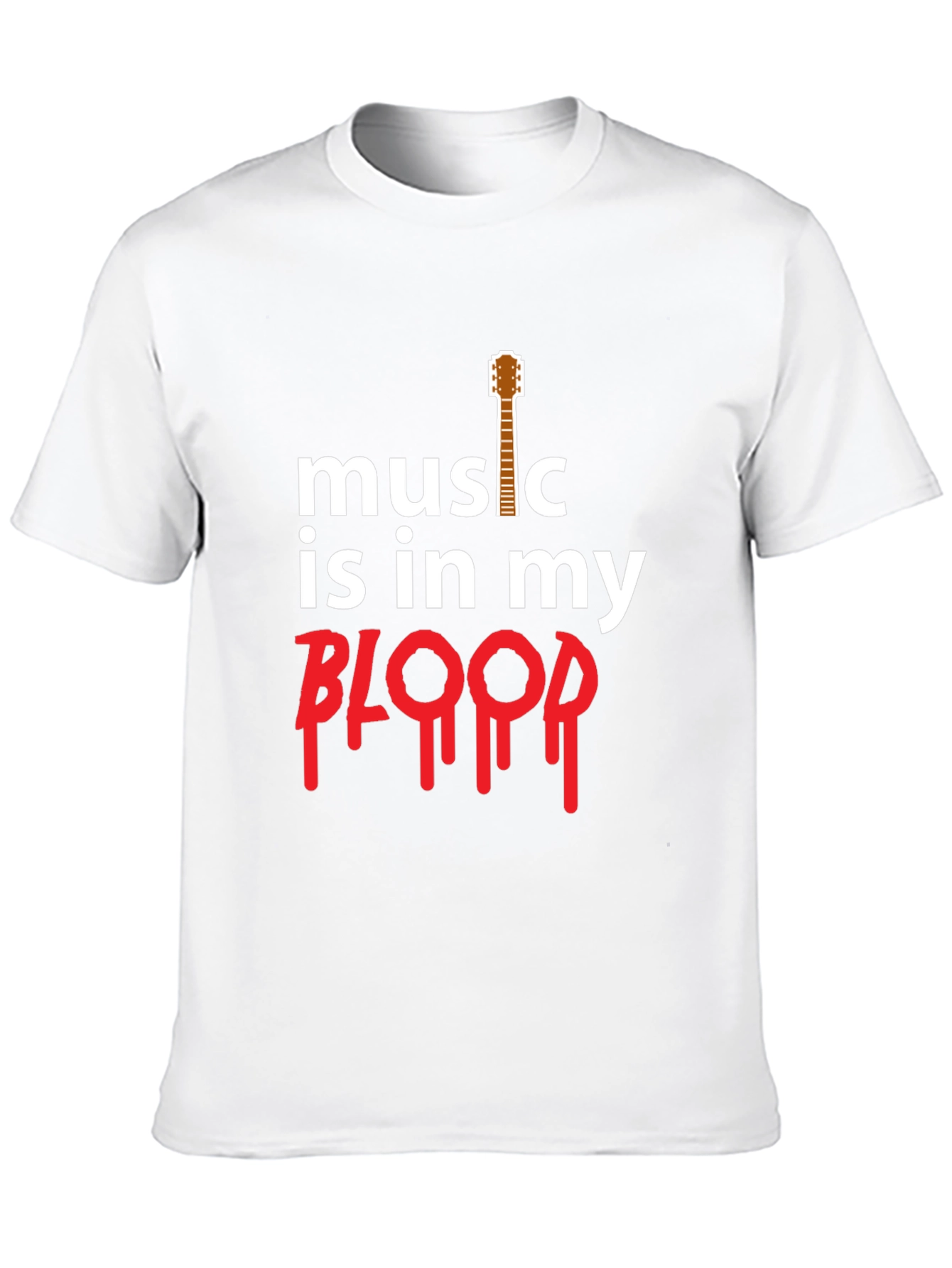 Music is in my Blood Guitar T-Shirt