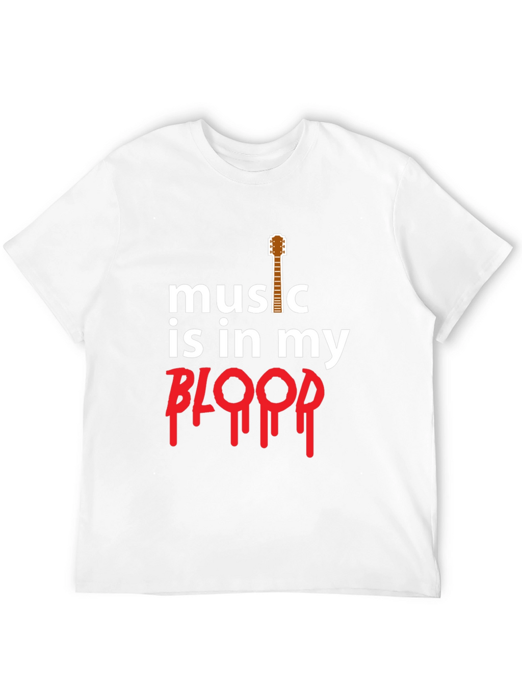Music is in my Blood Guitar T-Shirt