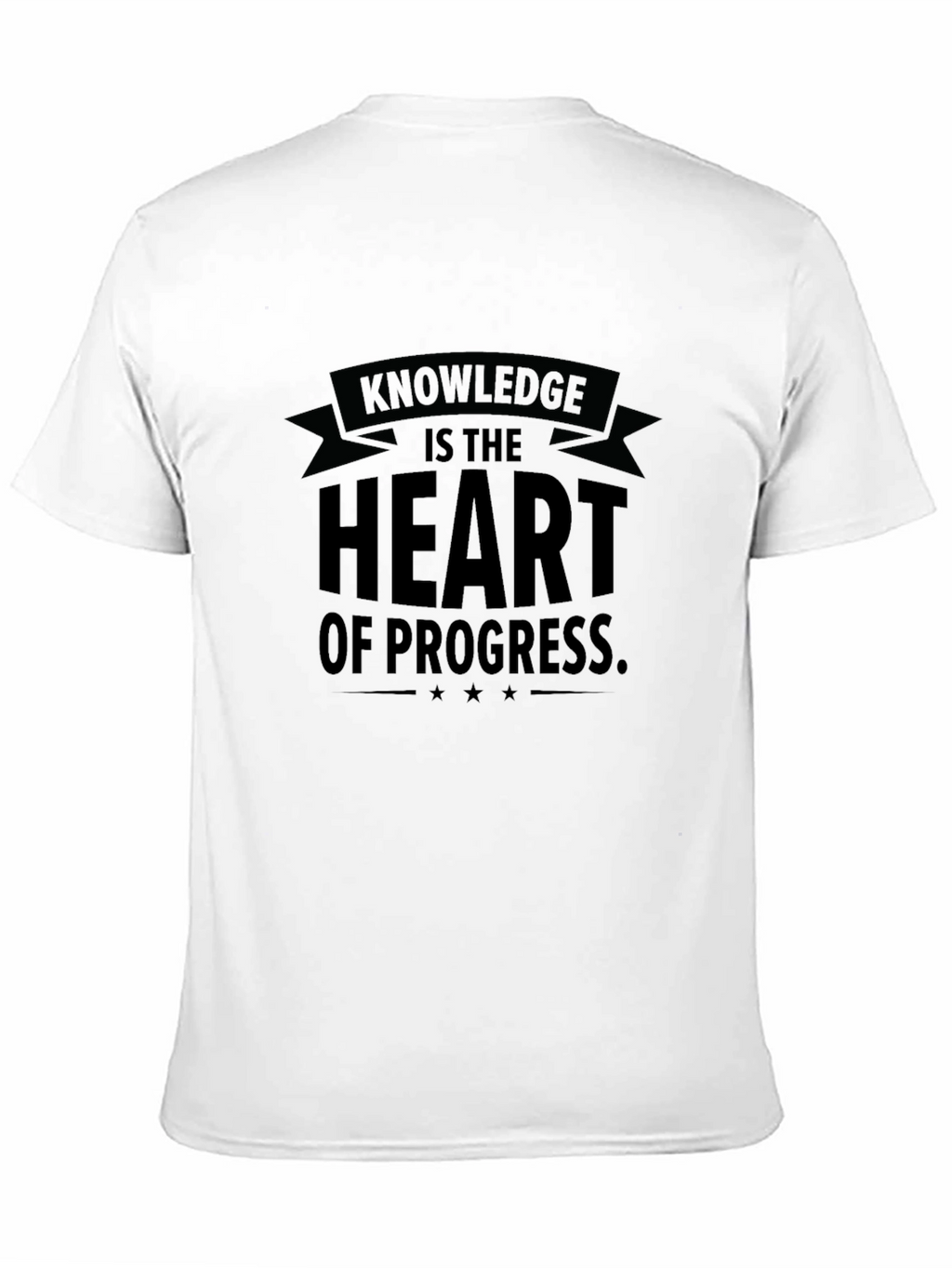 Knowledge is the Heart of Progress Mens T-Shirt