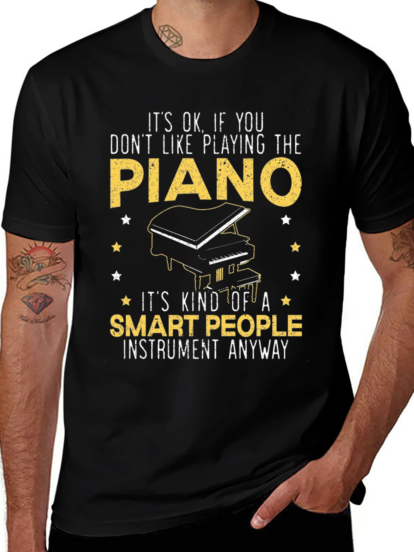Piano Lover Tee - Smart People Instrument