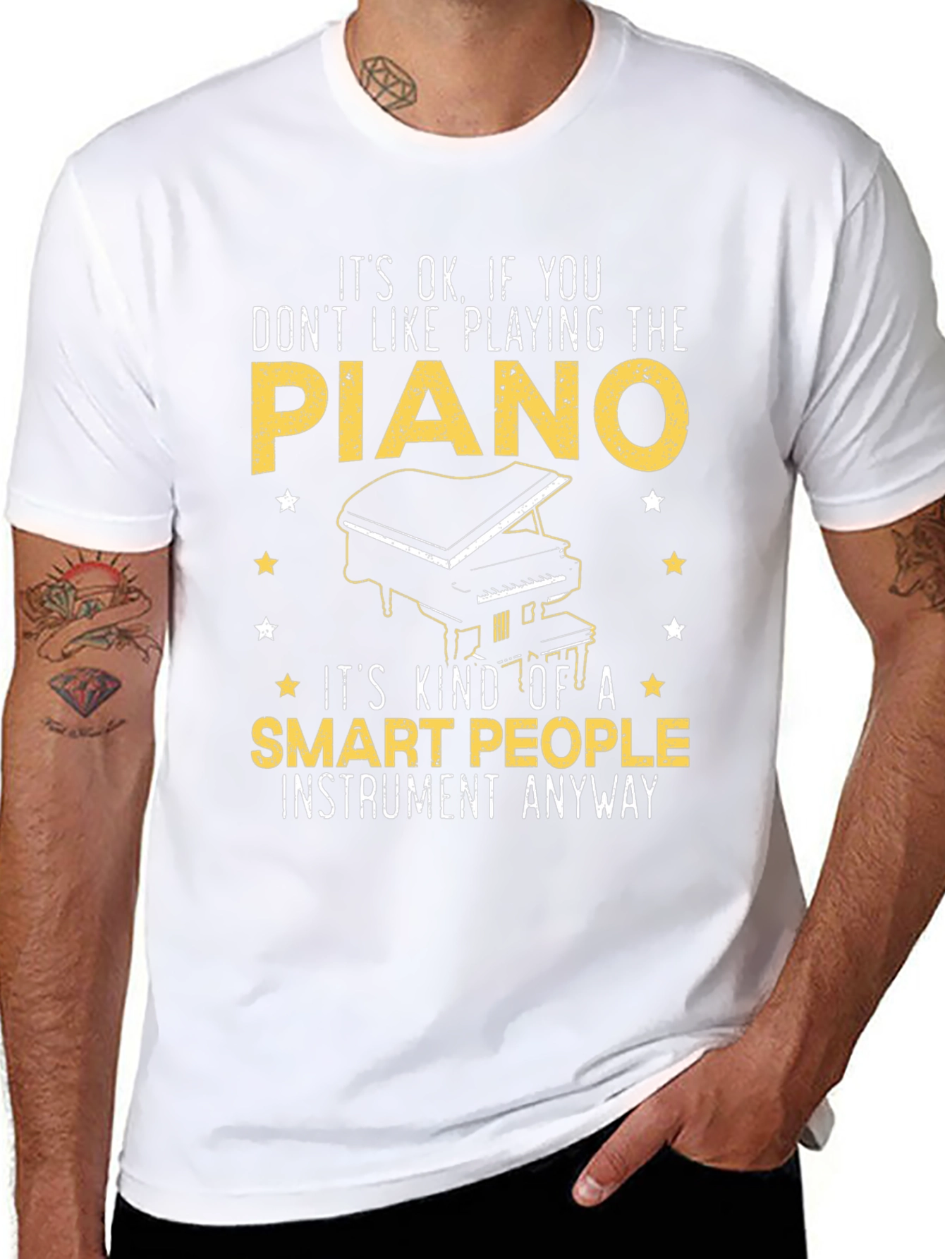 Piano Lover Tee - Smart People Instrument