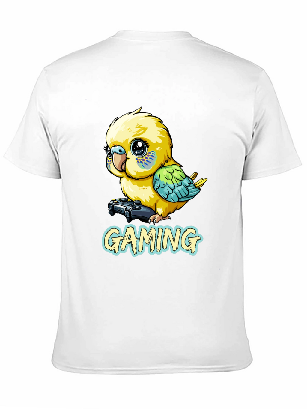 Gaming Parakeet Black T-Shirt