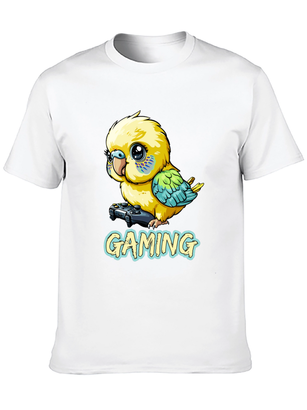 Gaming Parakeet Black T-Shirt