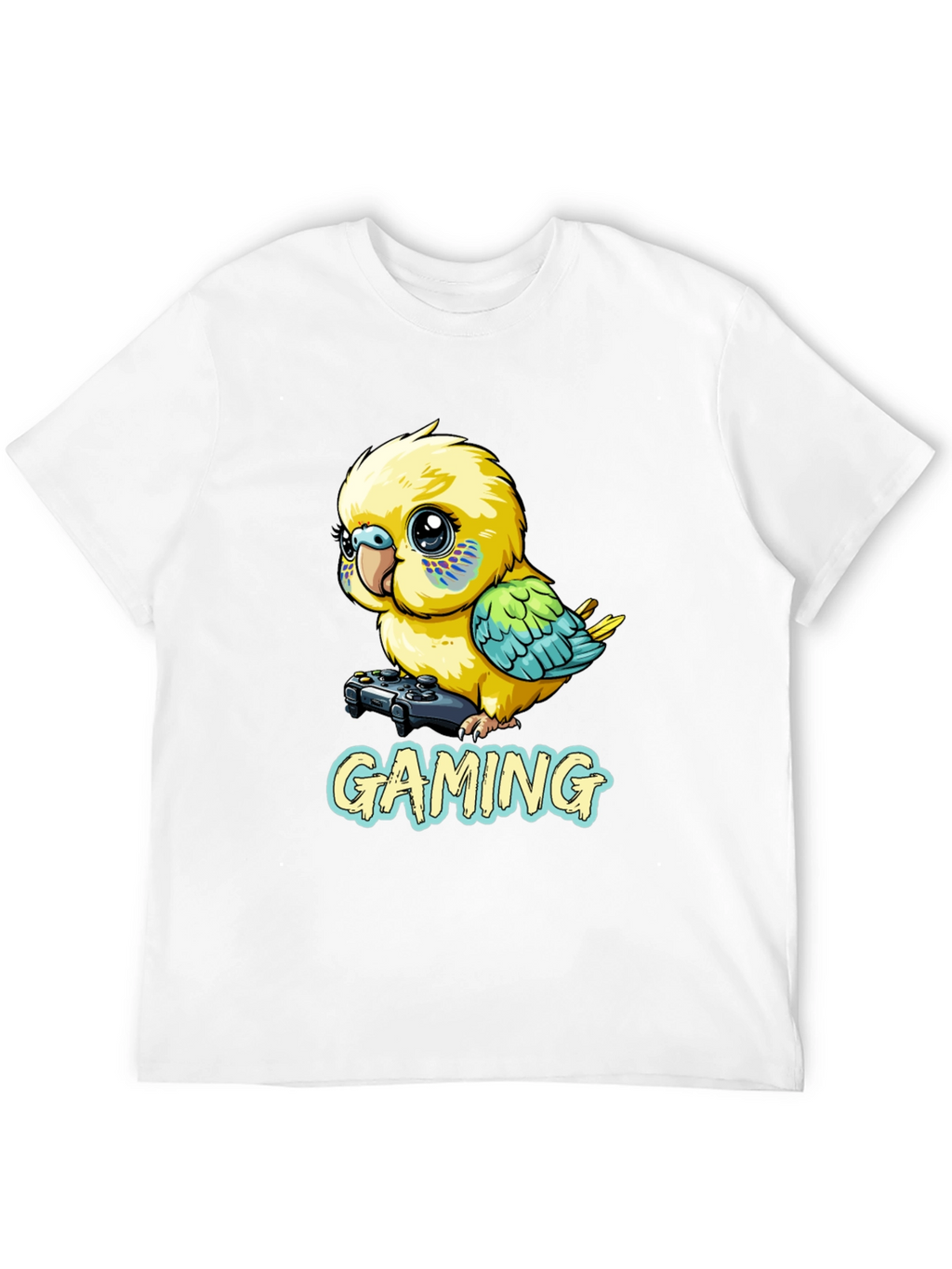 Gaming Parakeet Black T-Shirt