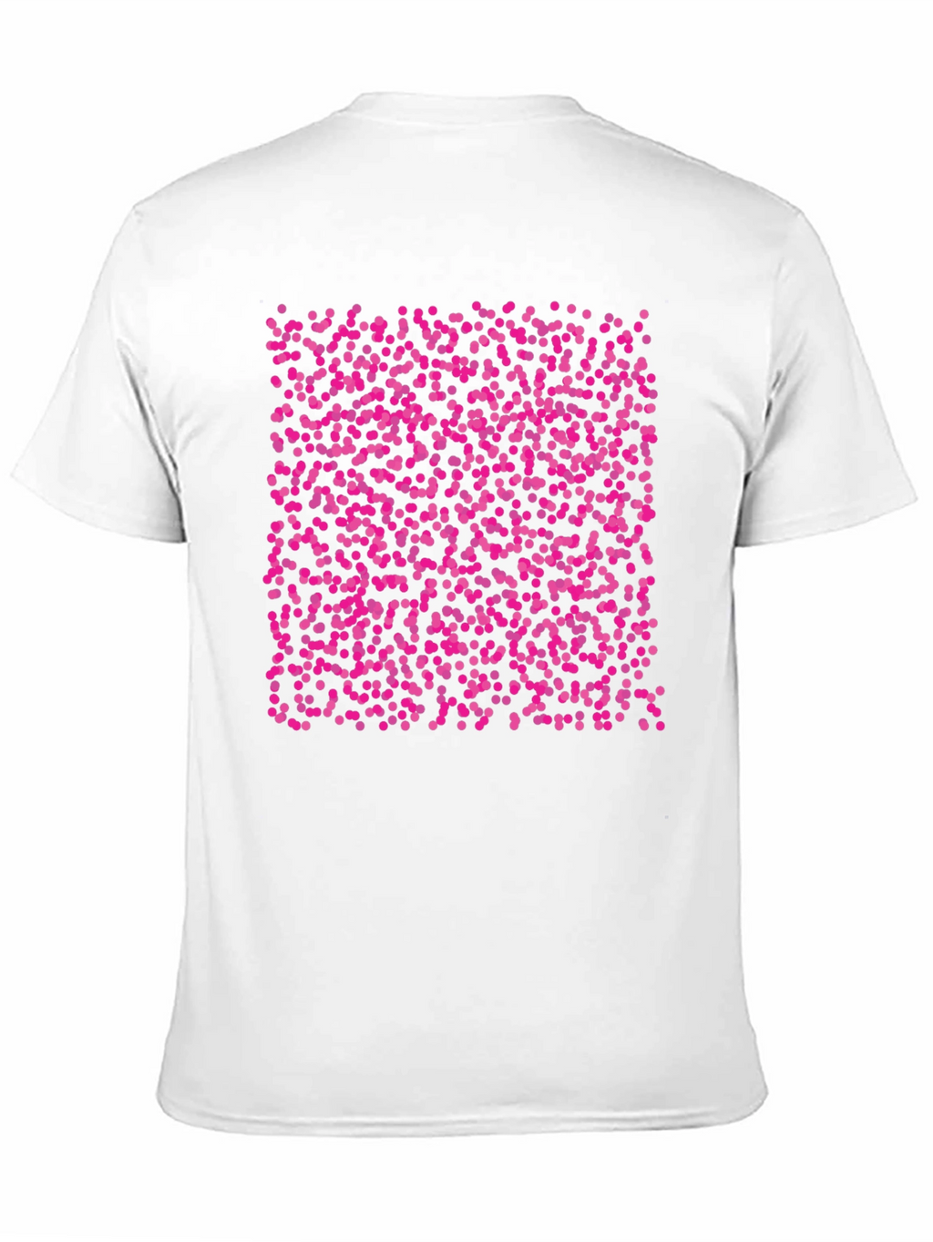 Black T-Shirt with Pink Dot Pattern