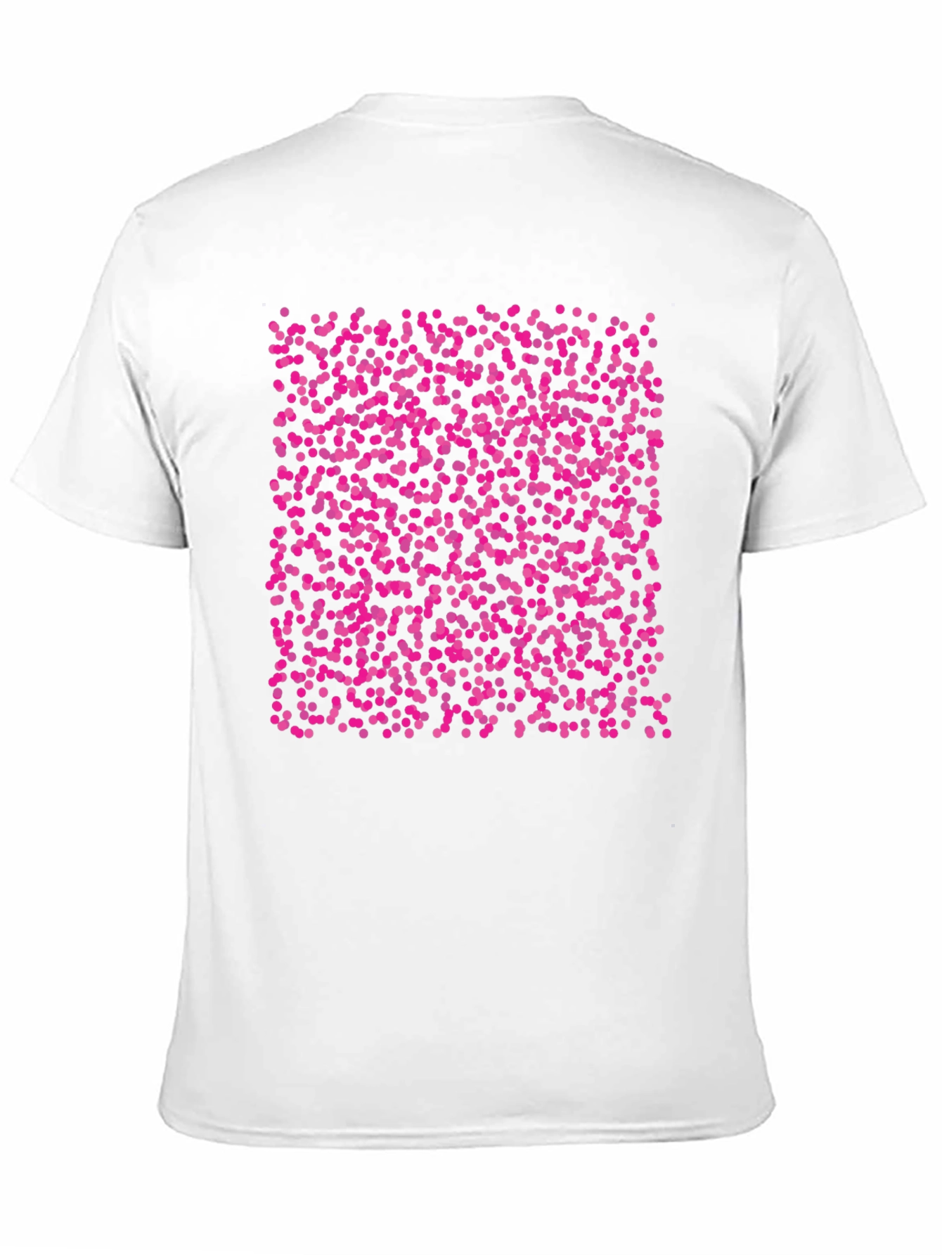 Black T-Shirt with Pink Dot Pattern