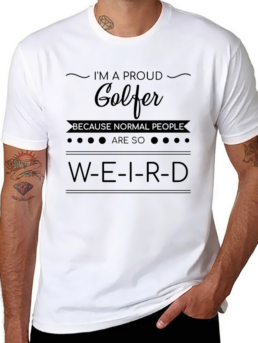 Proud Golfer Graphic T-Shirt - Funny Golf Tee