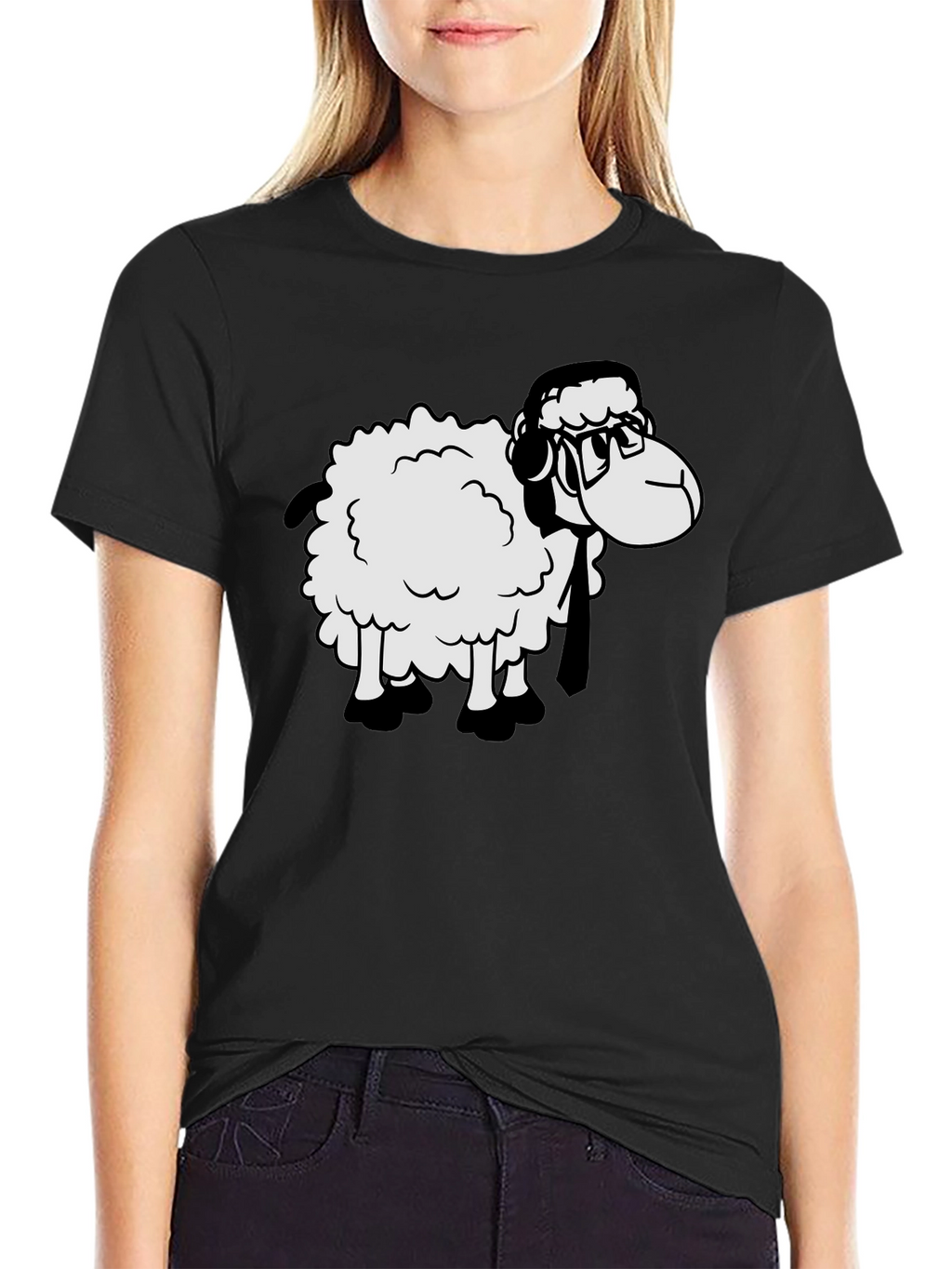 Sheep Nerd T-Shirt - Stylish Geeky Tee