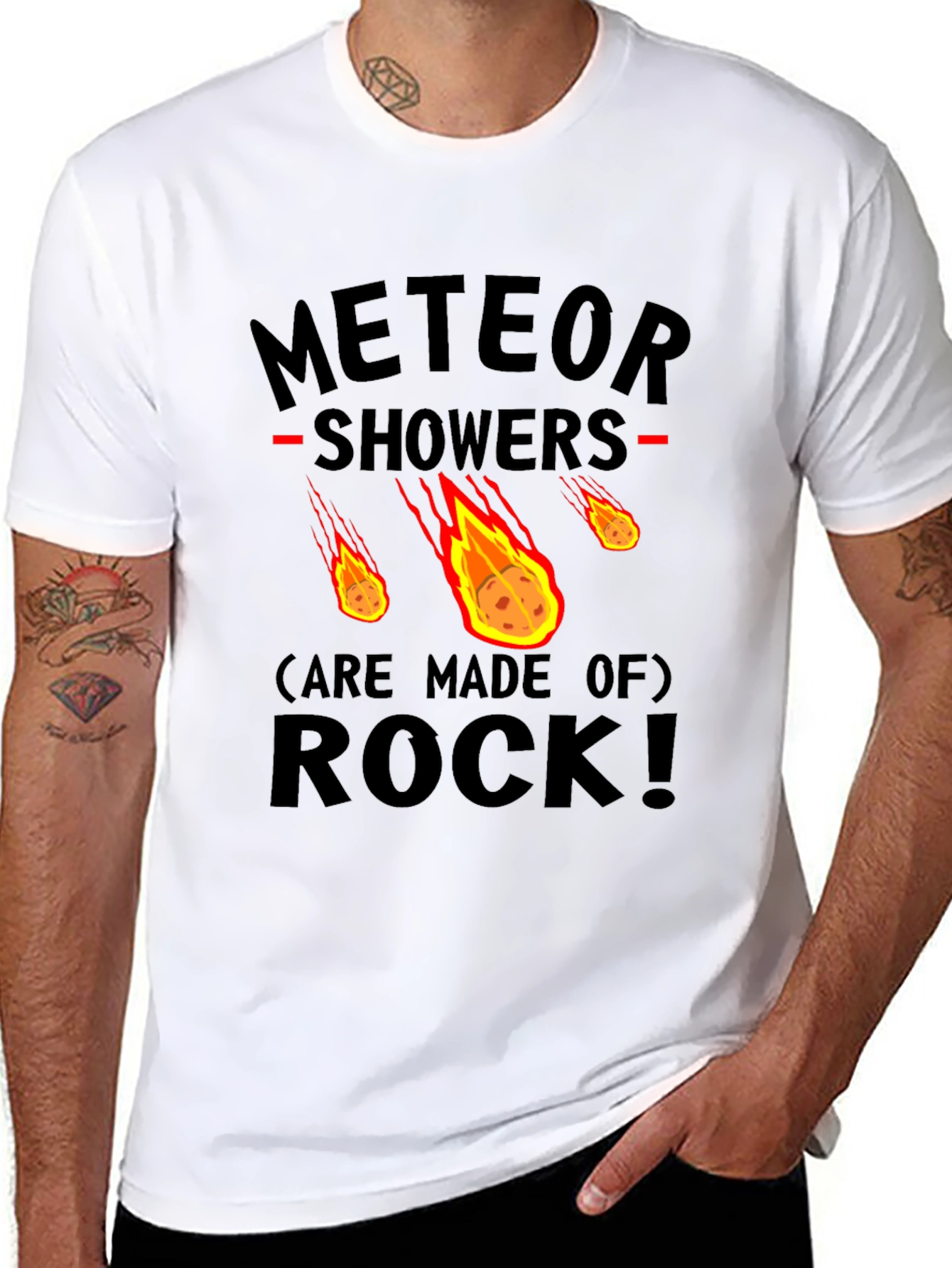 Meteor Showers Made of Rock Graphic Tee