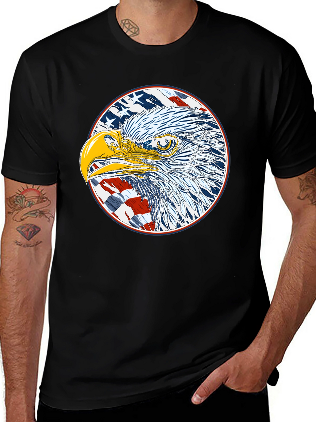 American Eagle Graphic Black T-Shirt