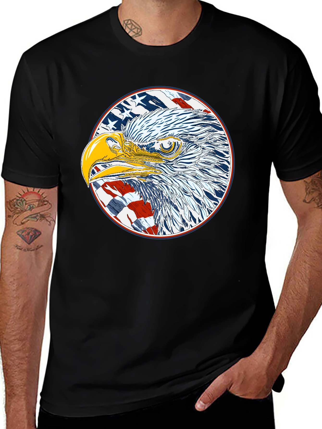 American Eagle Graphic Black T-Shirt