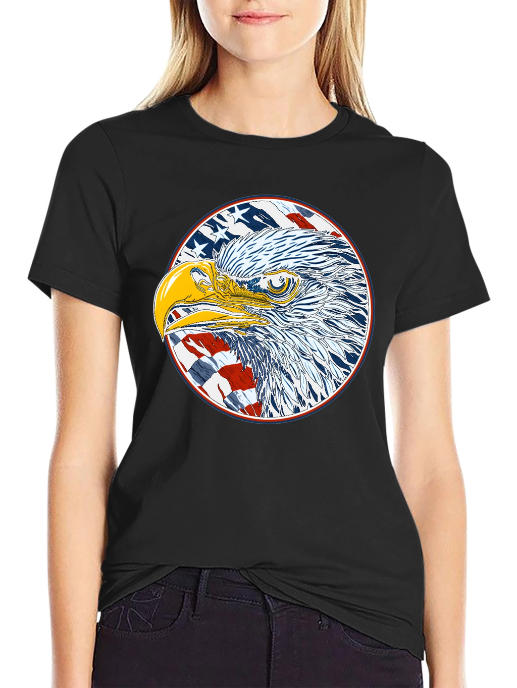 American Eagle Graphic Black T-Shirt