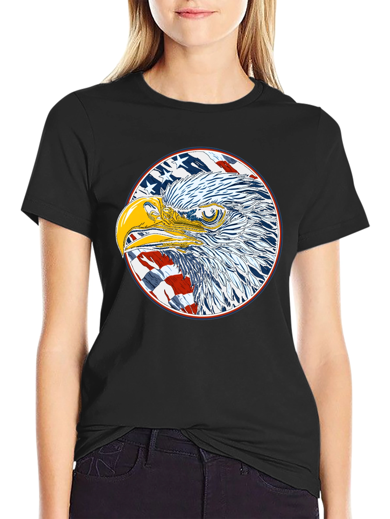 American Eagle Graphic Black T-Shirt
