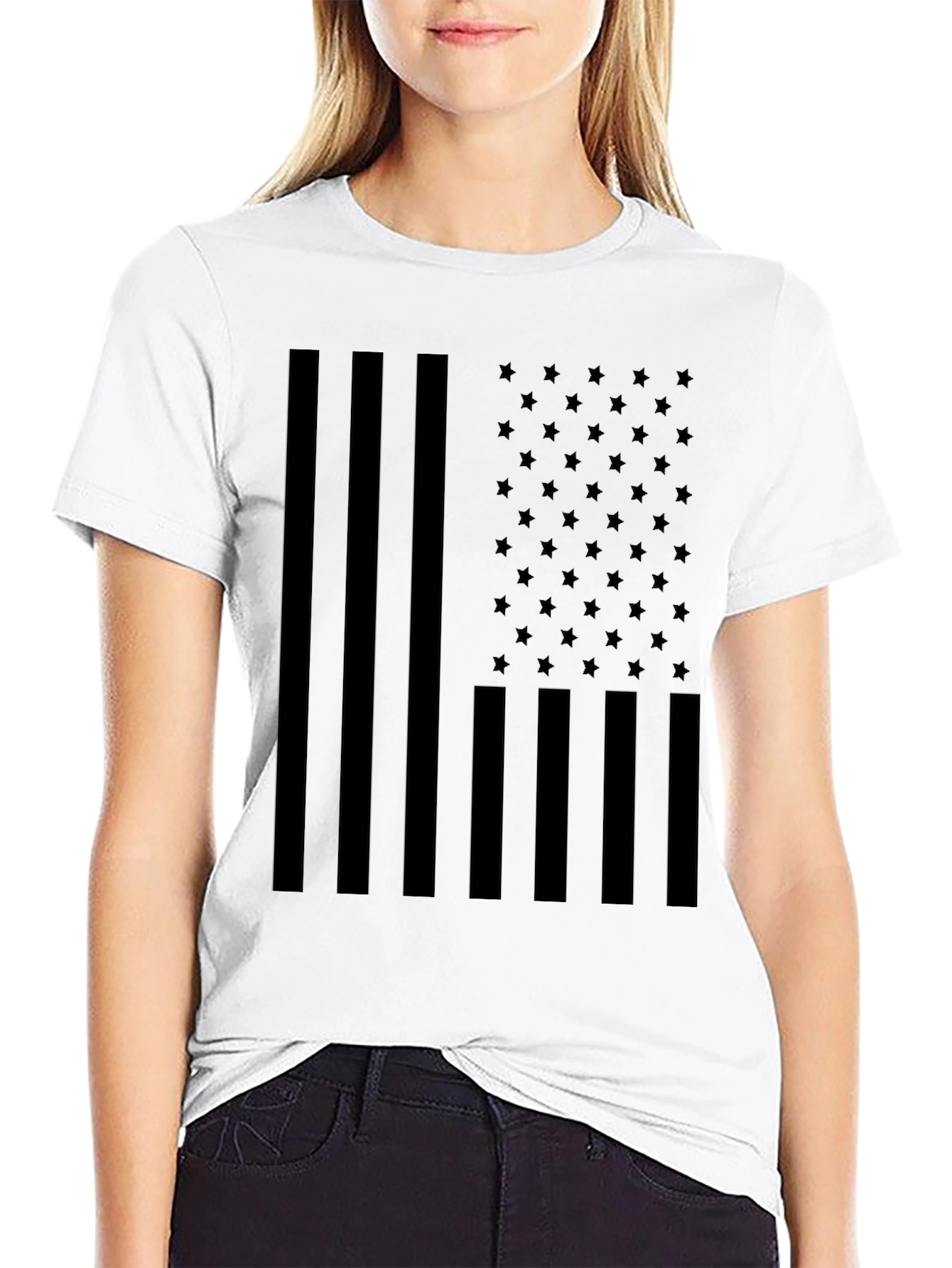 USA Flag Graphic Tee - Mens Patriotic T-Shirt