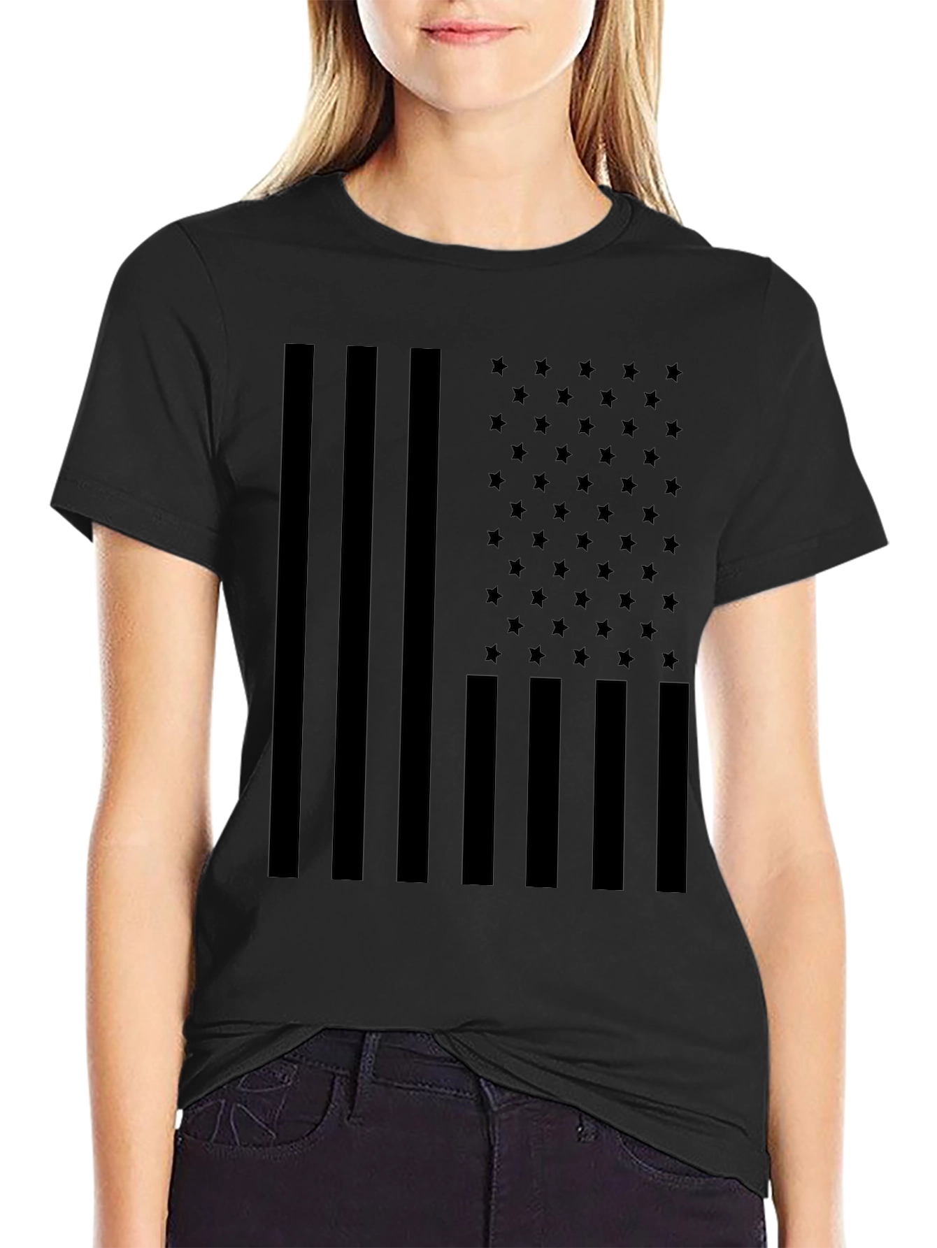USA Flag Graphic Tee - Mens Patriotic T-Shirt