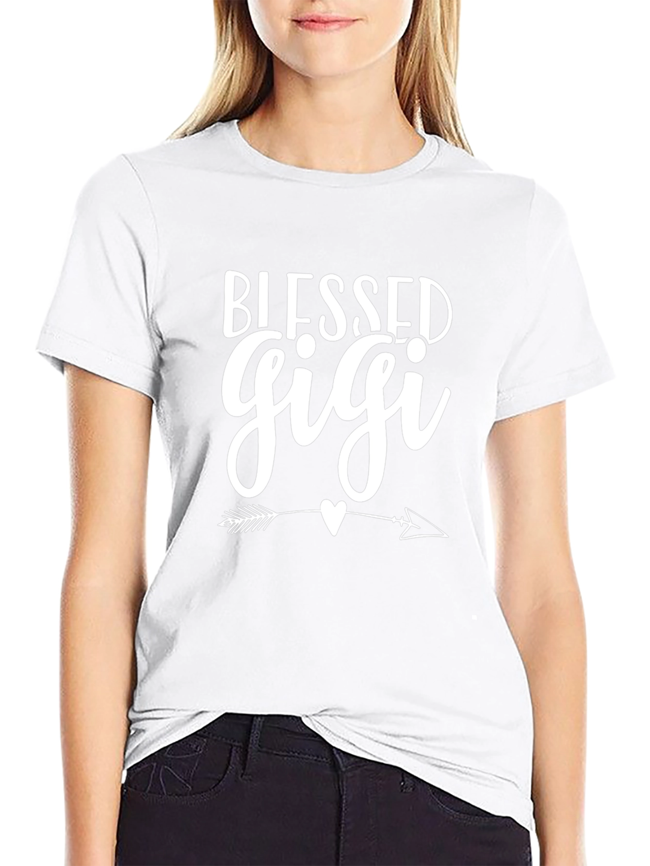 Blessed Gigi T-Shirt - Cute Arrow Heart Design