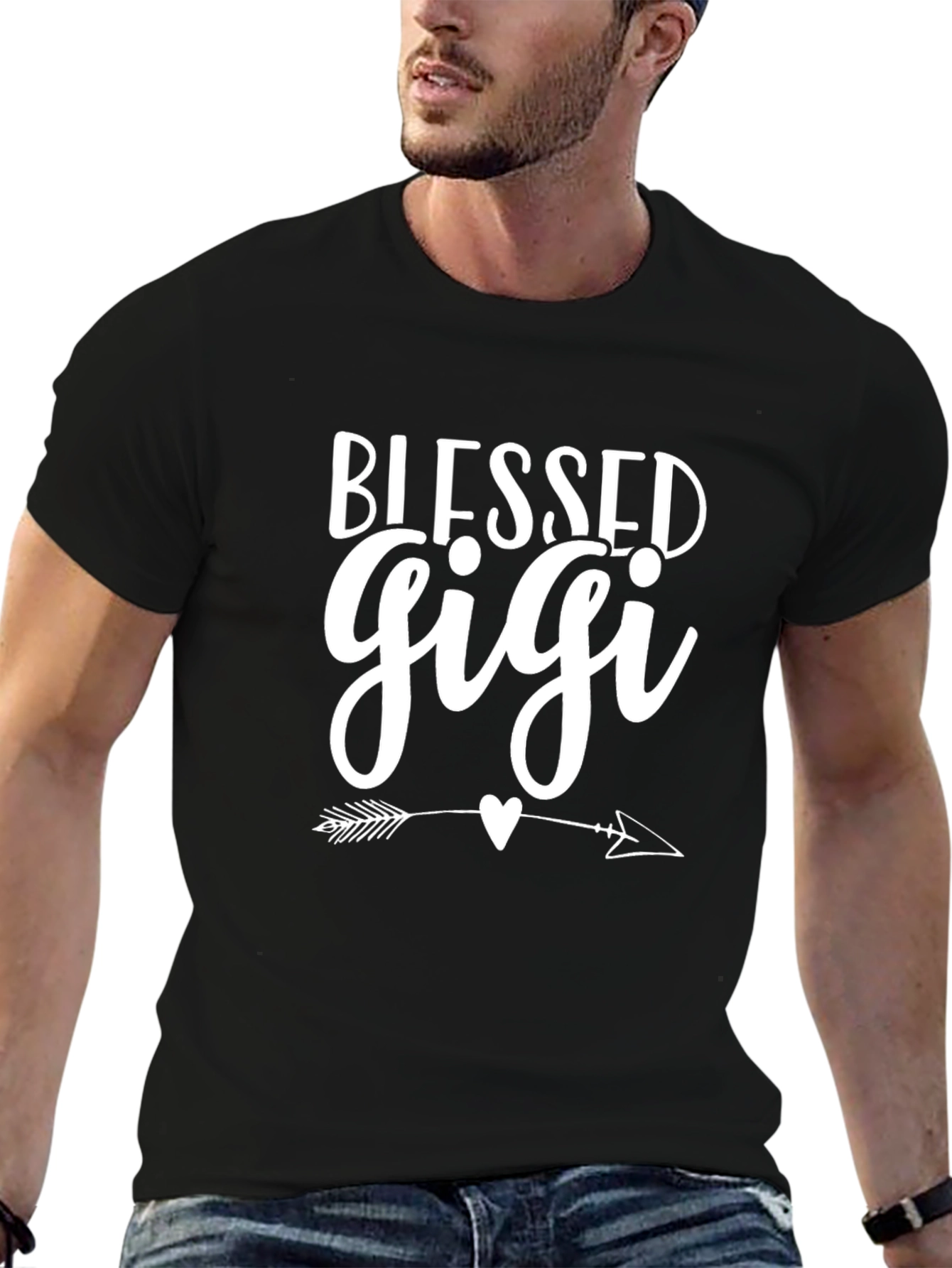 Blessed Gigi T-Shirt - Cute Arrow Heart Design