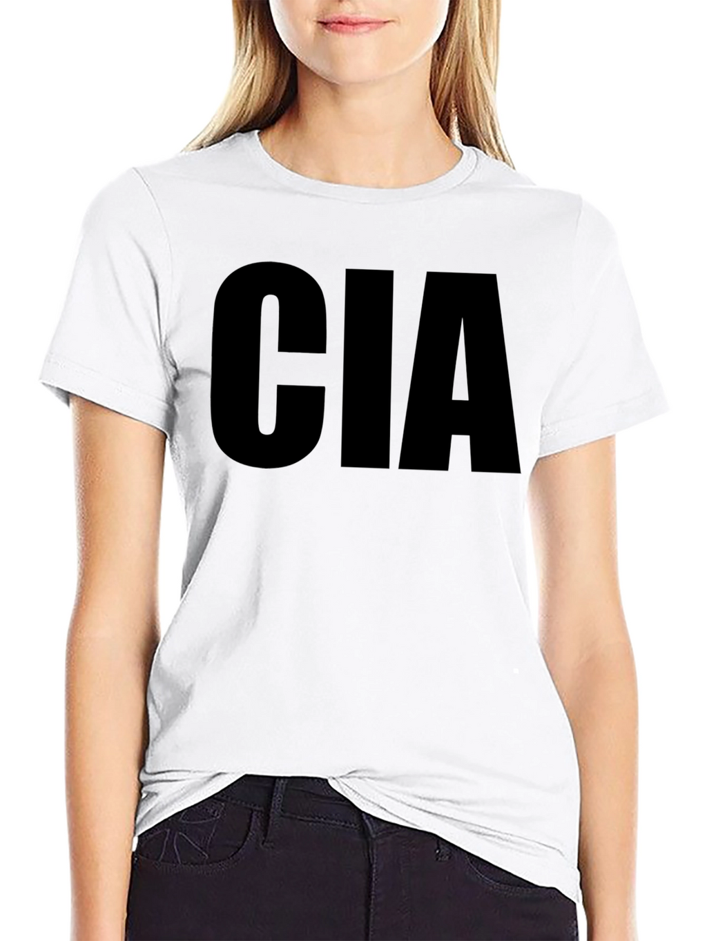 CIA Graphic T-Shirt - Bold Black Tee