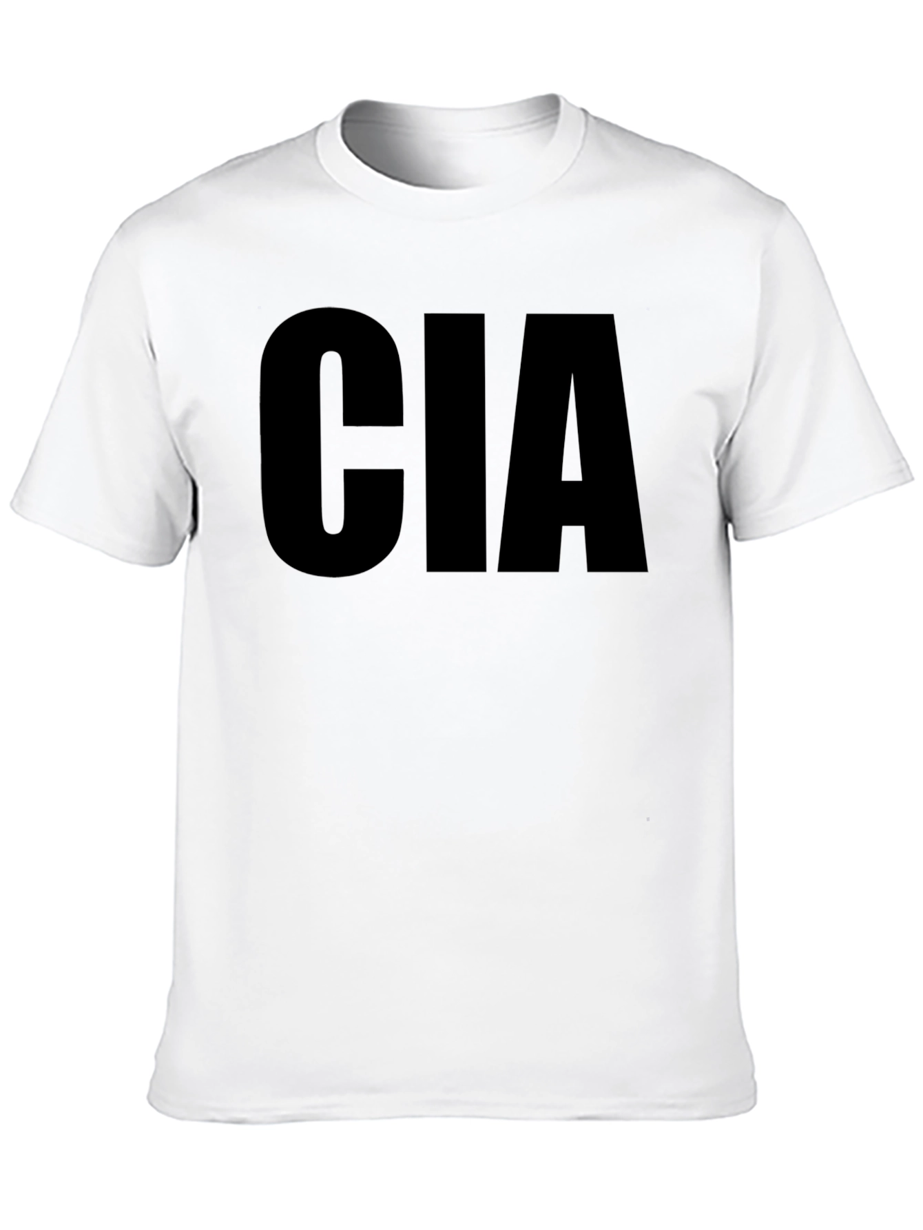 CIA Graphic T-Shirt - Bold Black Tee