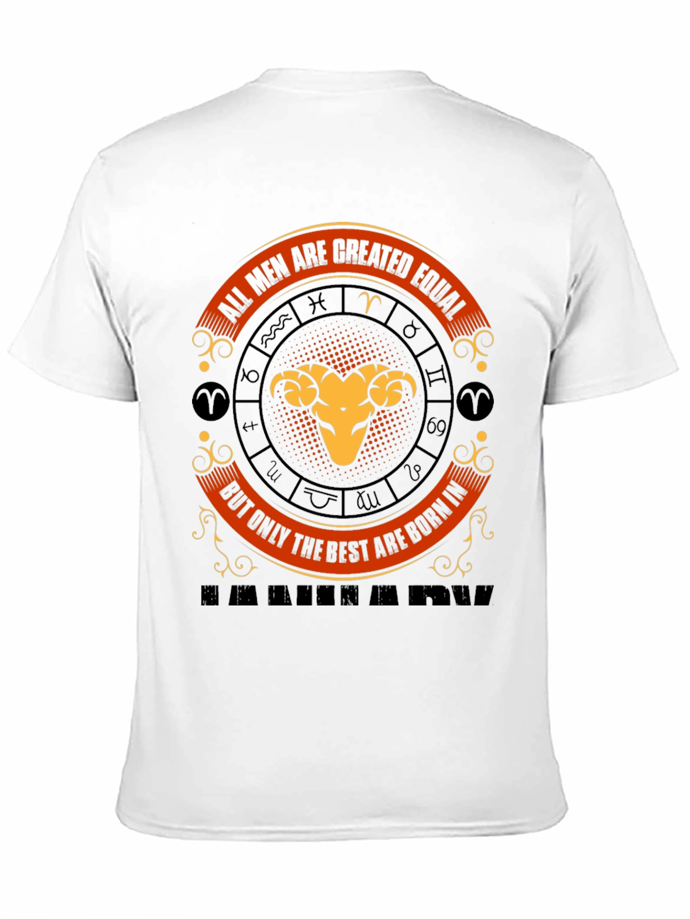 Aries Zodiac T-Shirt - All Men Are Created Equal