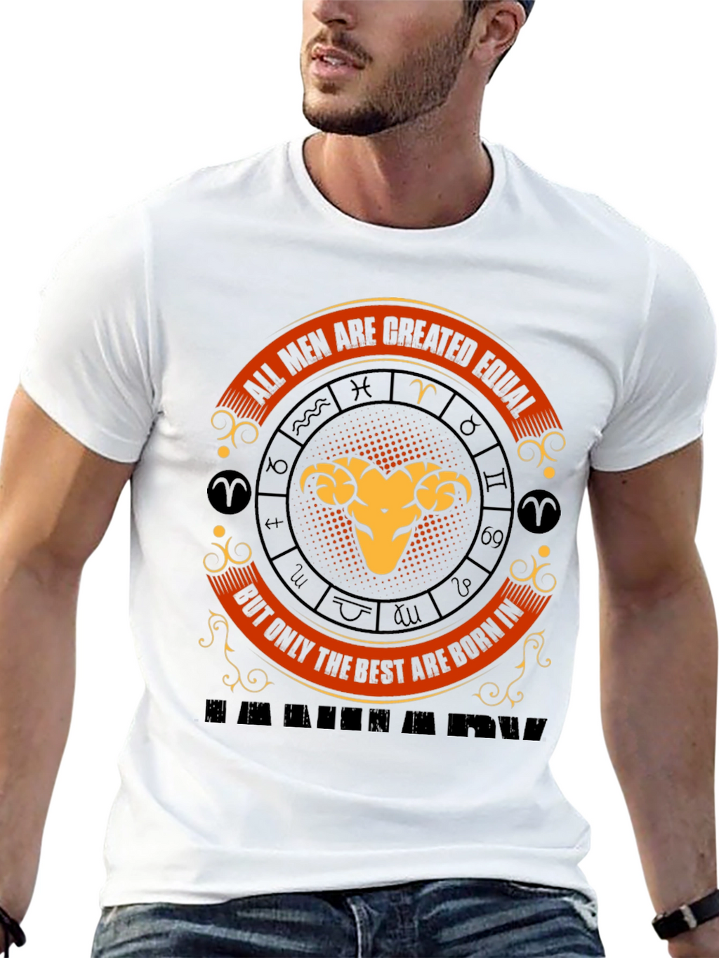Aries Zodiac T-Shirt - All Men Are Created Equal
