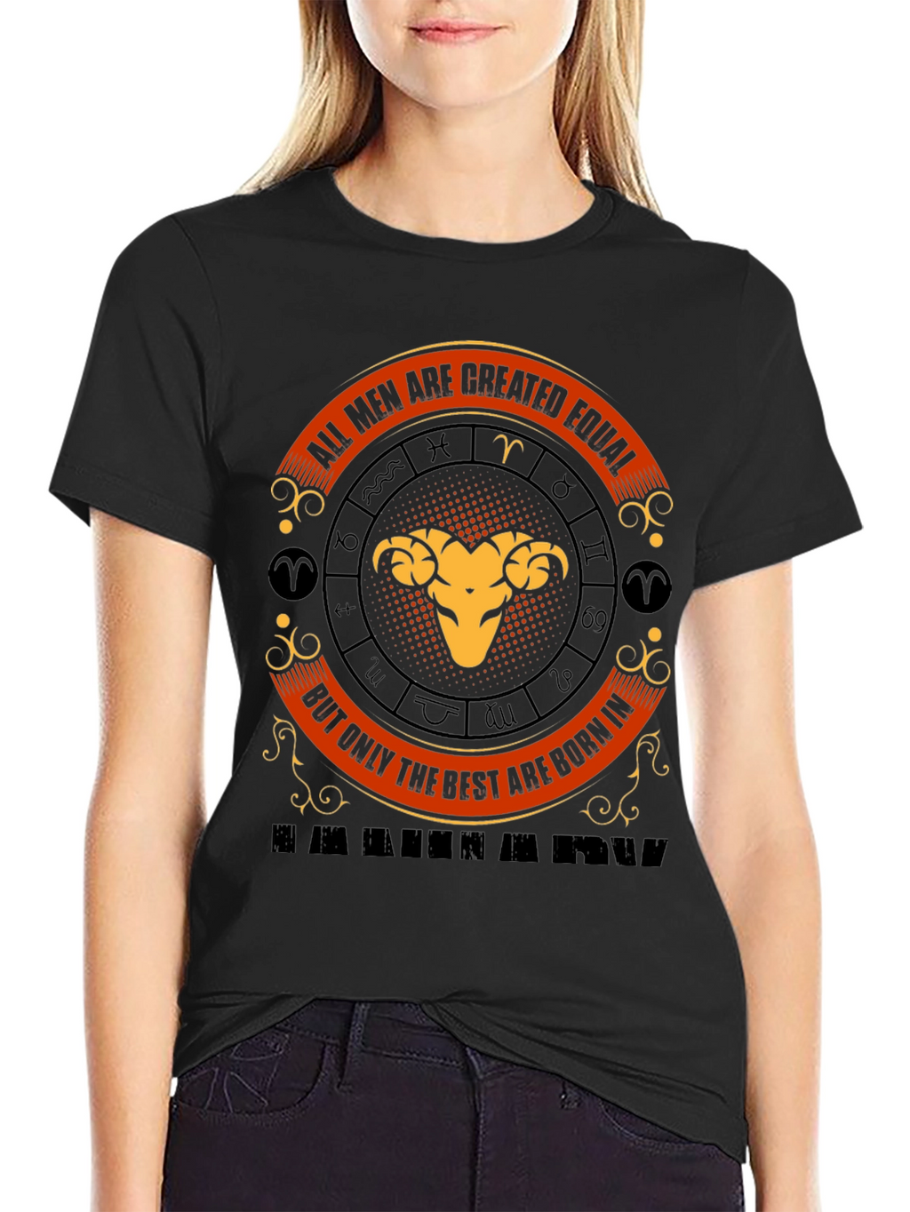 Aries Zodiac T-Shirt - All Men Are Created Equal
