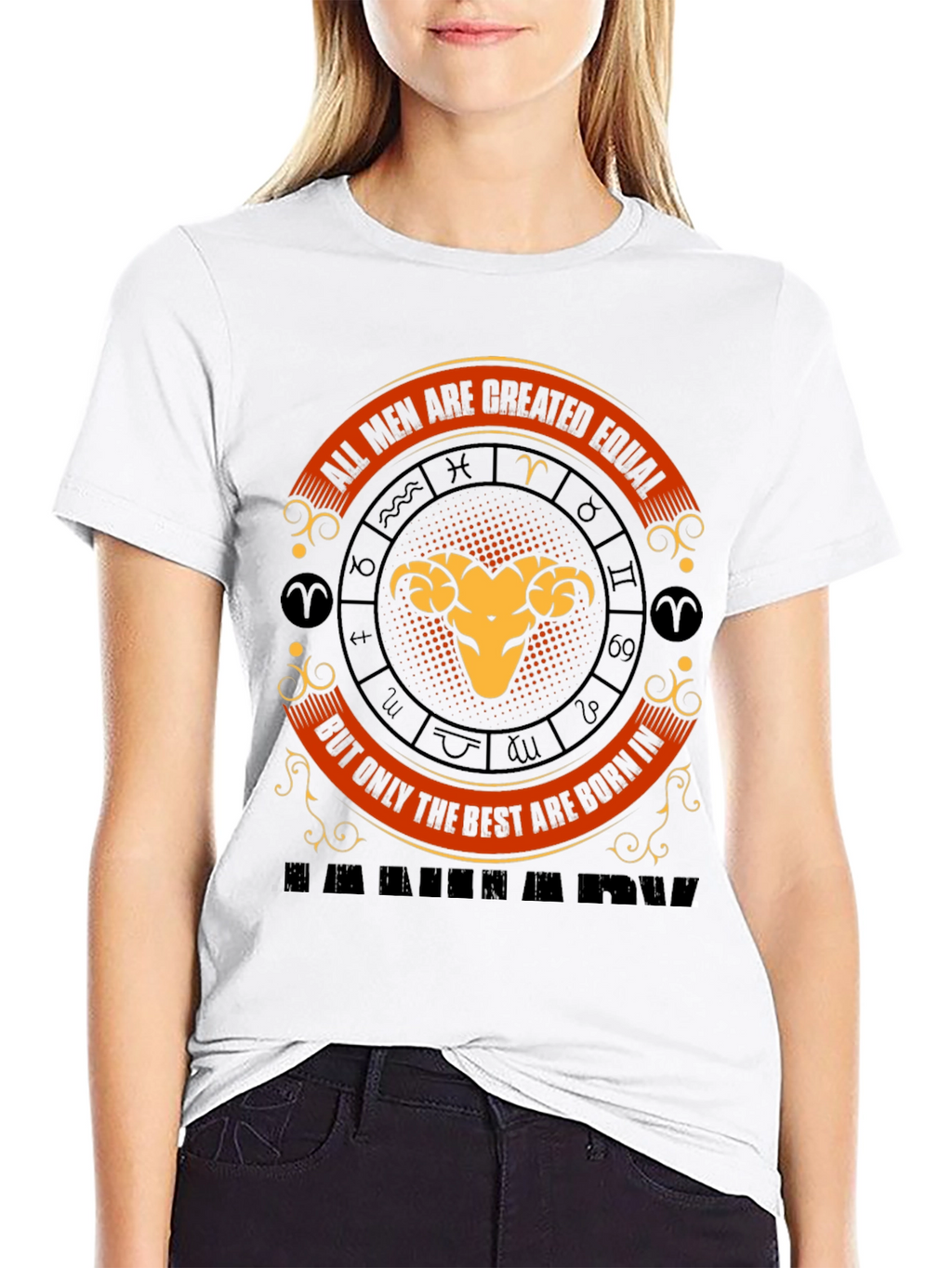 Aries Zodiac T-Shirt - All Men Are Created Equal