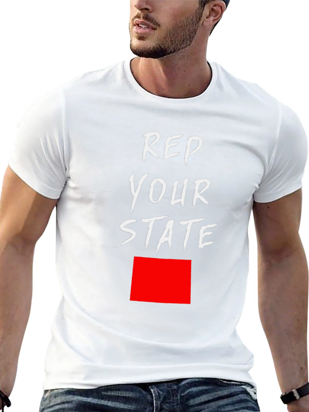Rep Your State Graphic Tee - Black