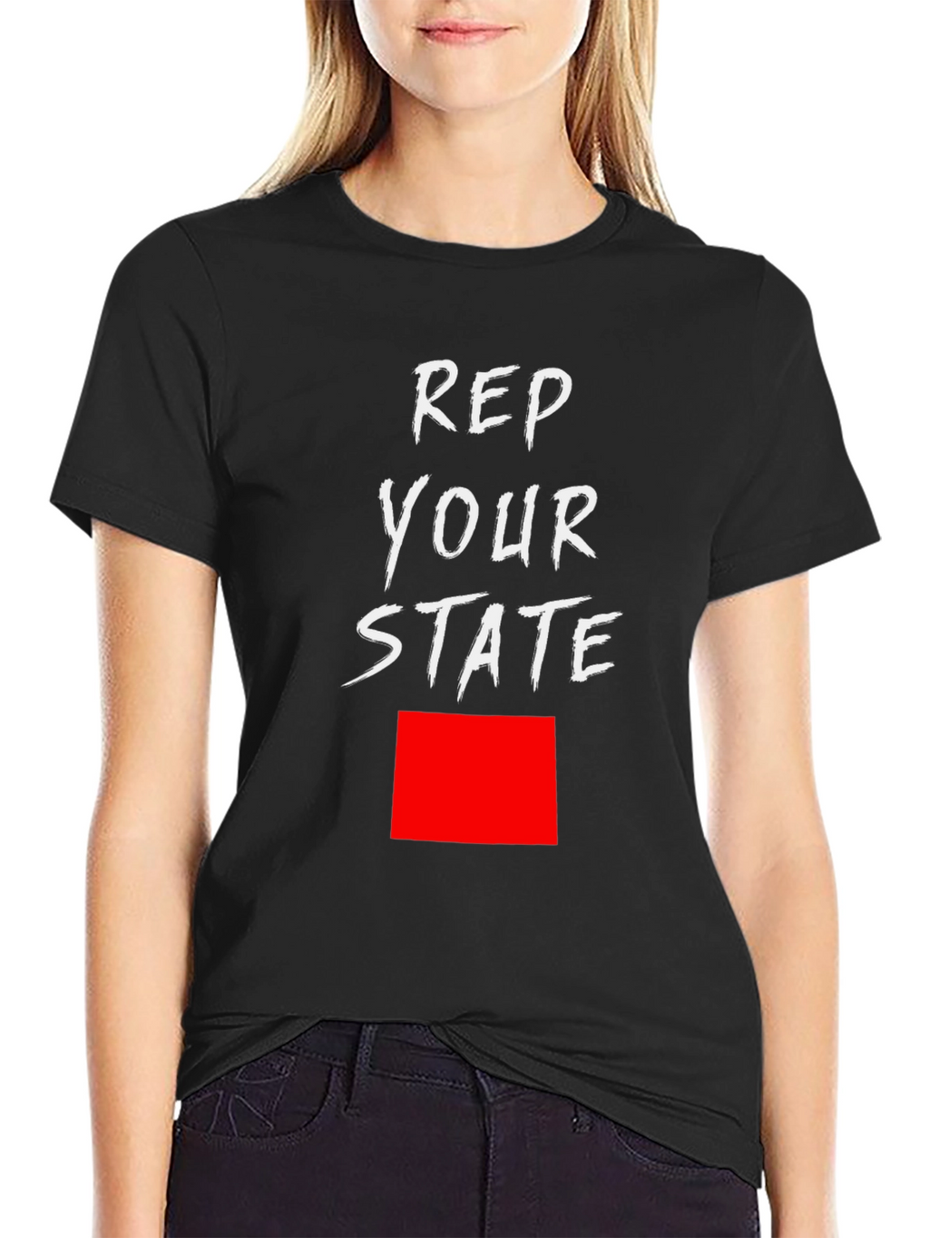 Rep Your State Graphic Tee - Black