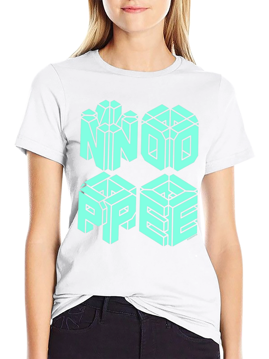 NNOI PPEE Optical Illusion Graphic Tee