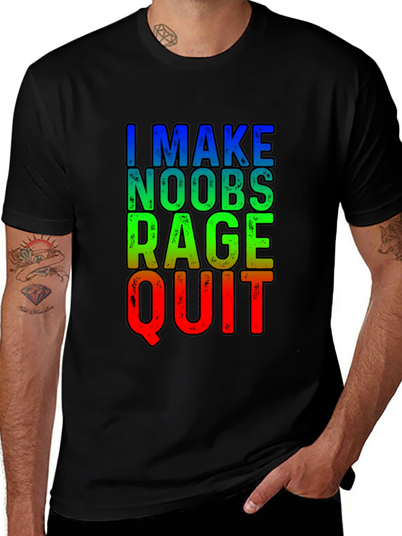 Gamer T-Shirt - I Make Noobs Rage Quit