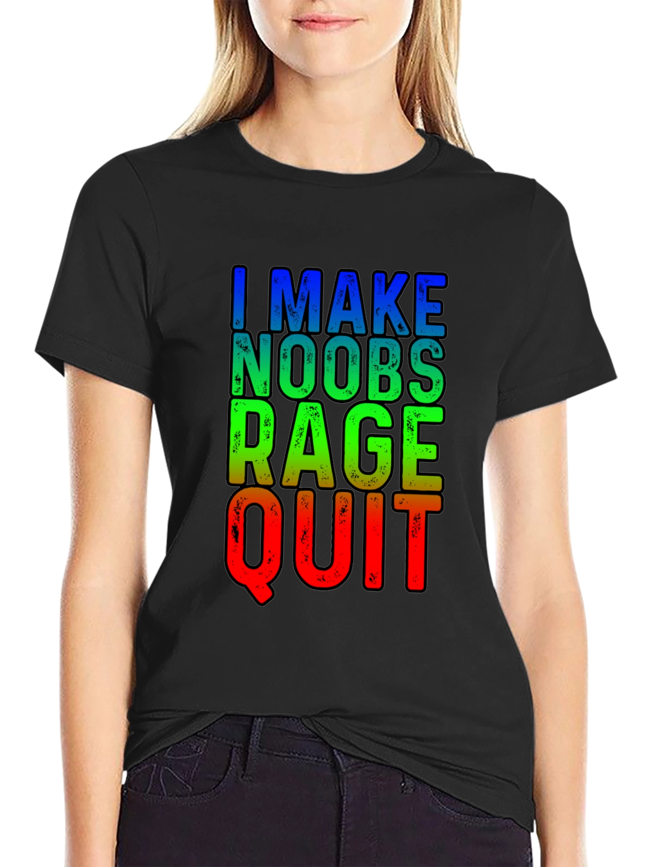 Gamer T-Shirt - I Make Noobs Rage Quit