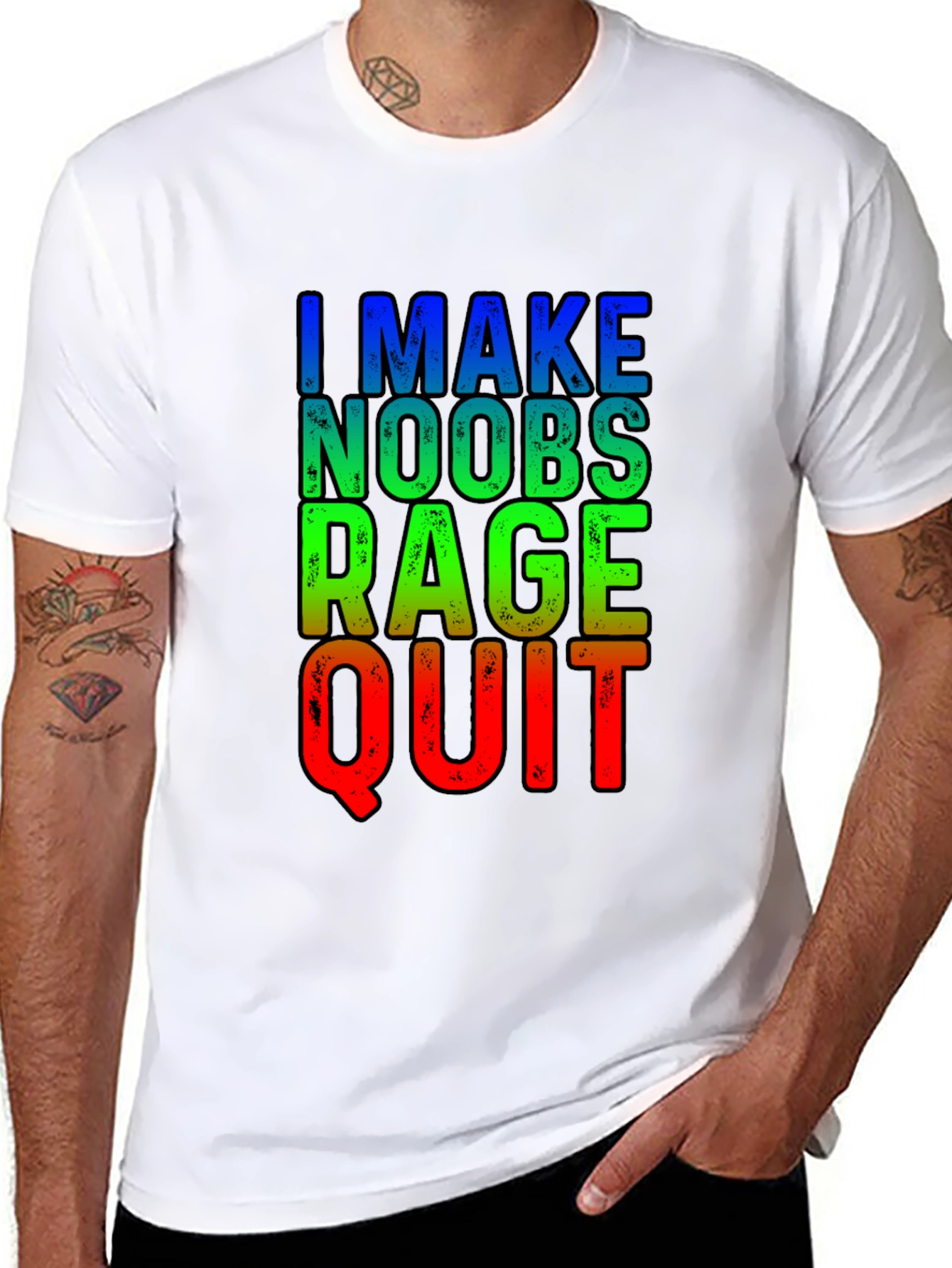 Gamer T-Shirt - I Make Noobs Rage Quit