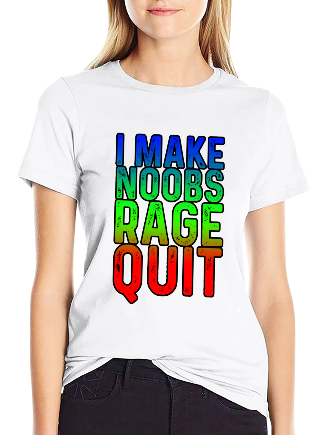 Gamer T-Shirt - I Make Noobs Rage Quit