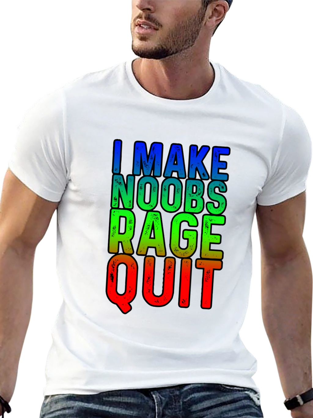 Gamer T-Shirt - I Make Noobs Rage Quit