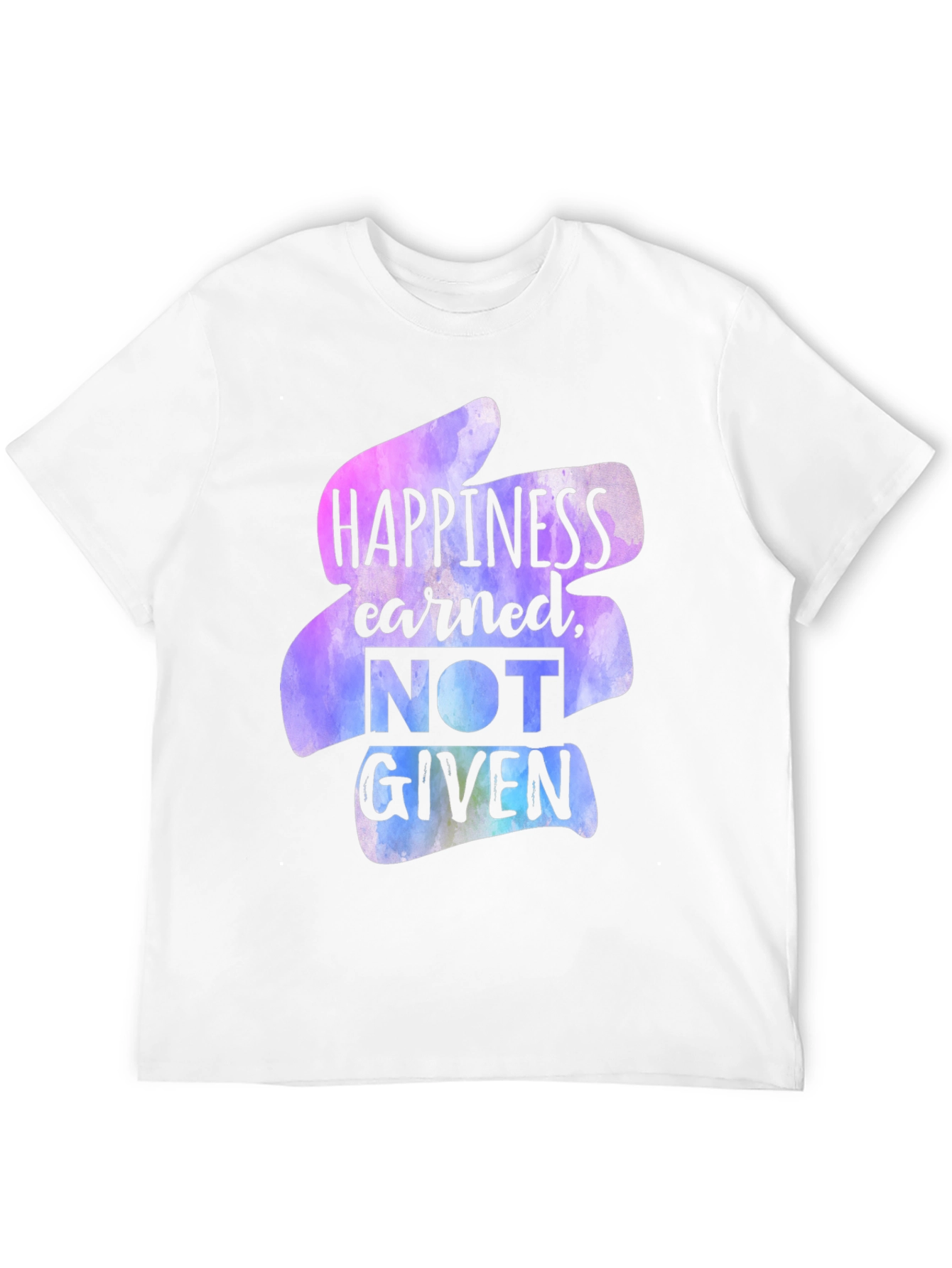Happiness Earned Graphic Tee - Black