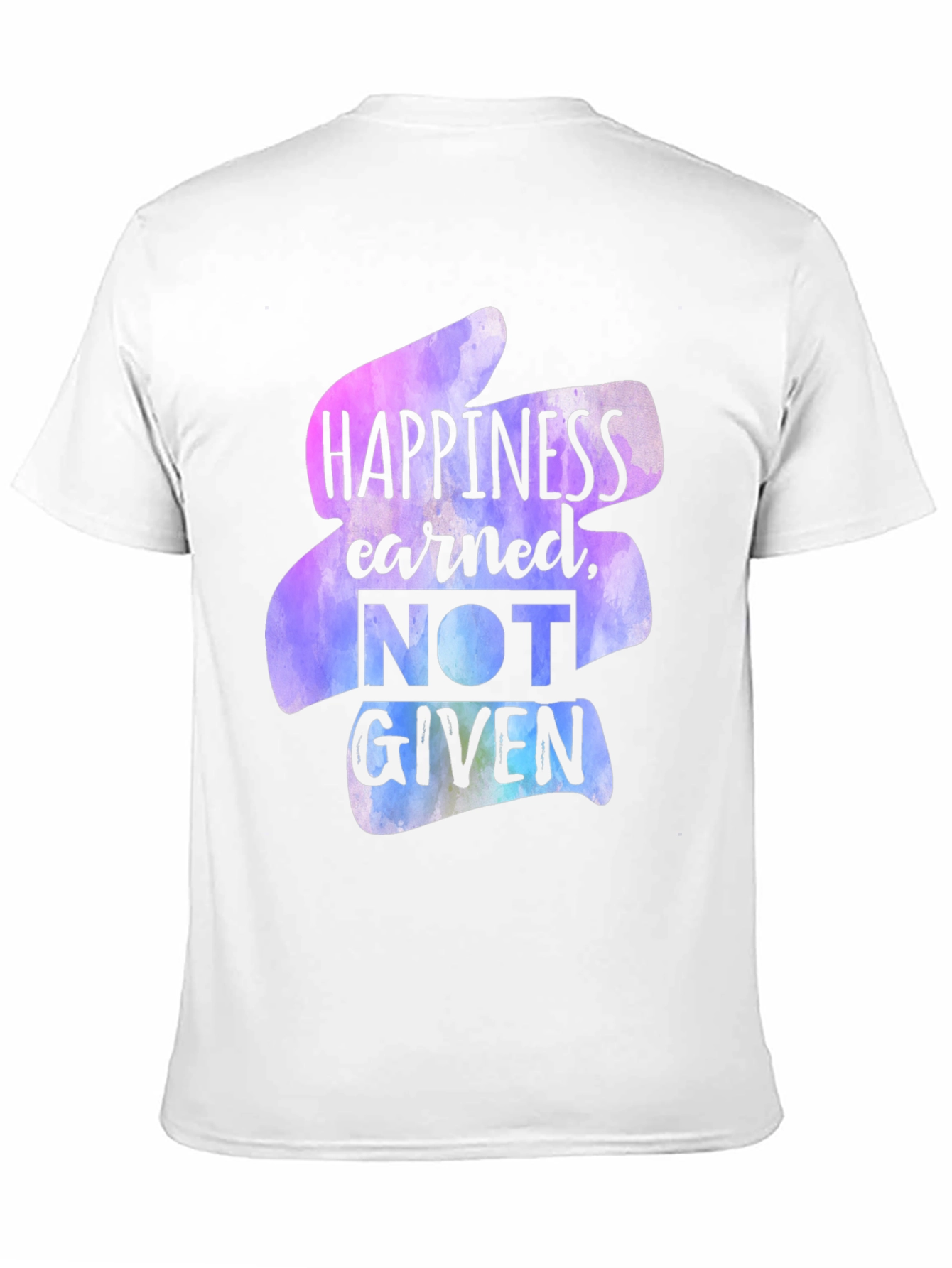 Happiness Earned Graphic Tee - Black