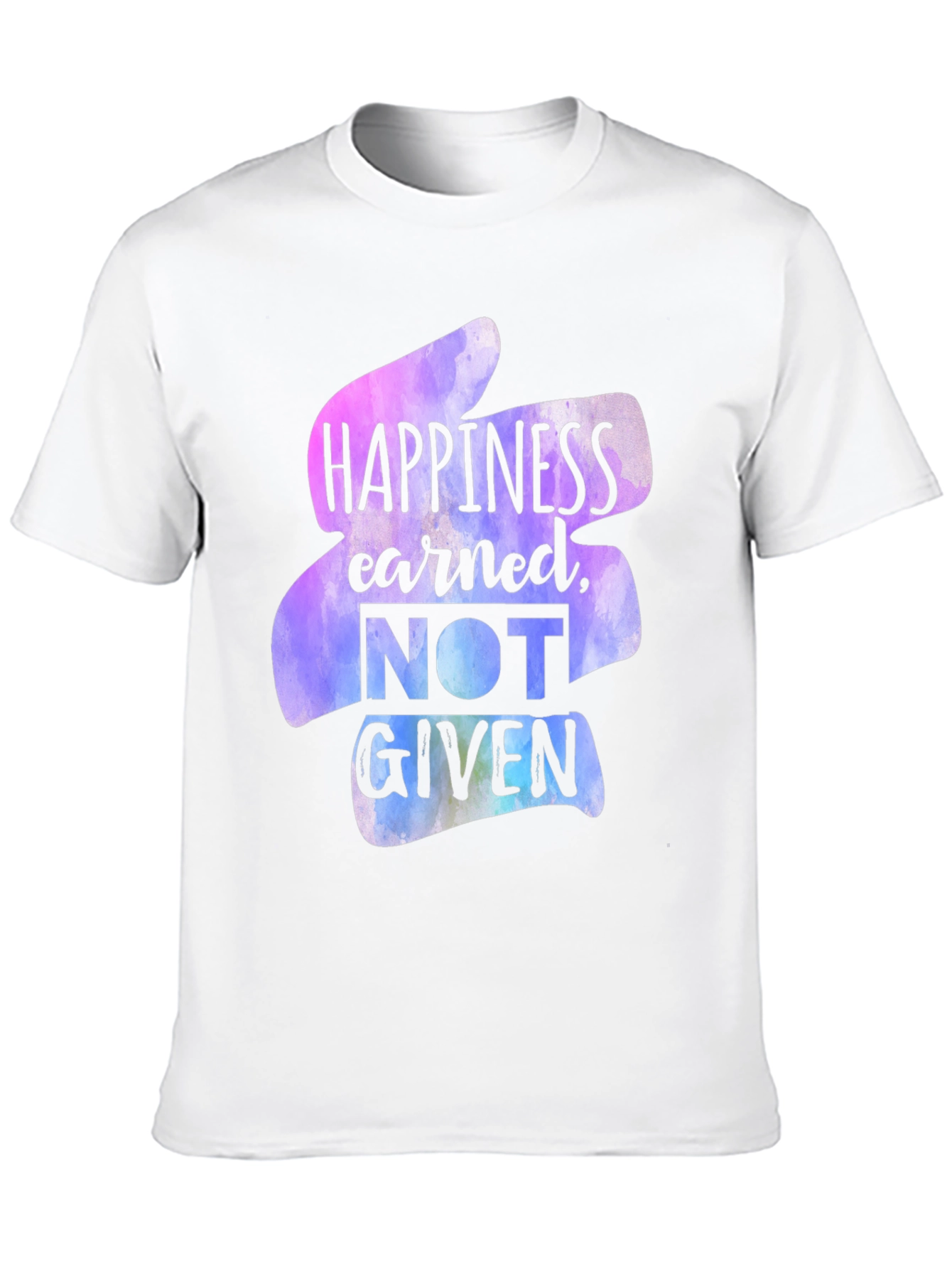 Happiness Earned Graphic Tee - Black