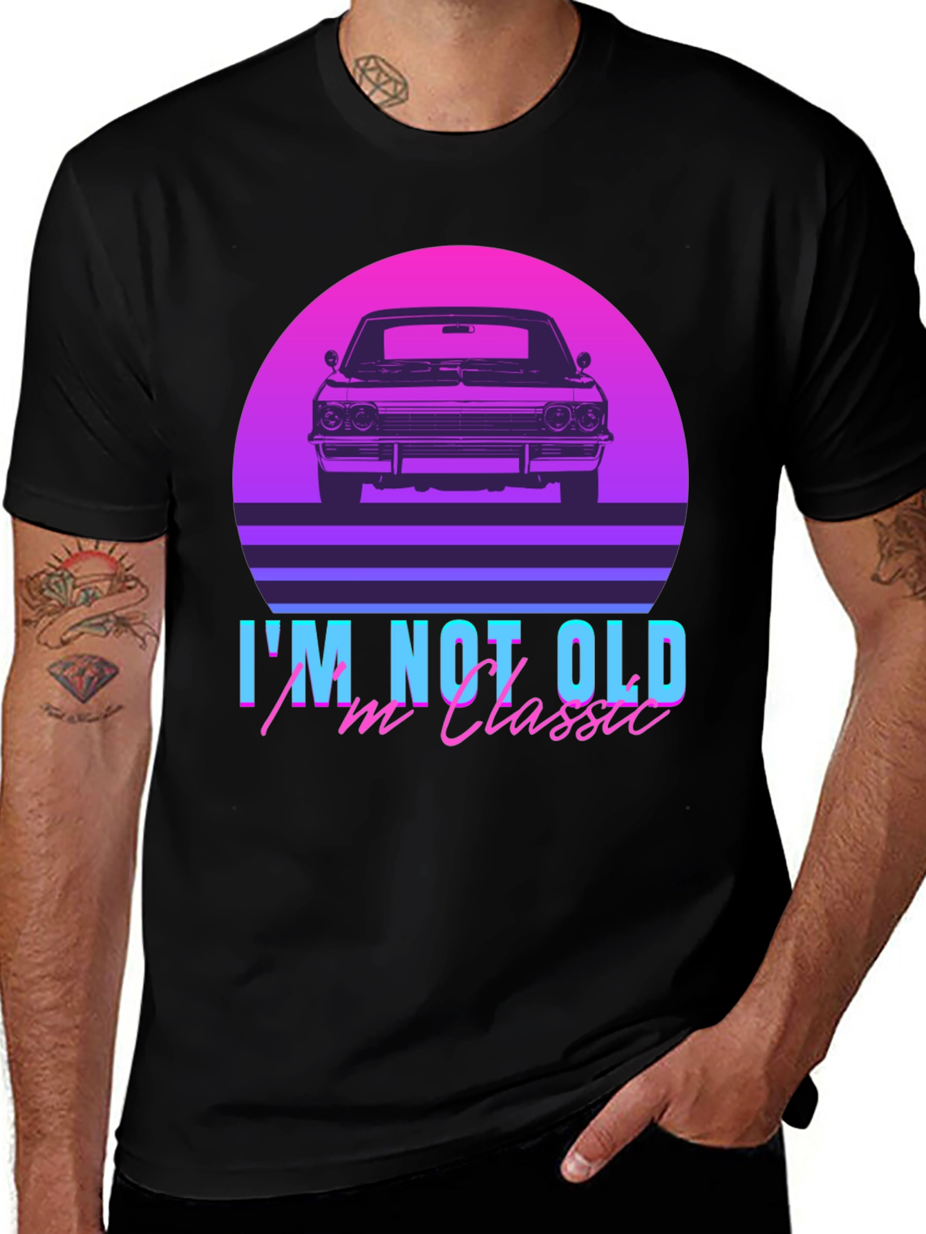 Classic Car Retro T-Shirt - Im Not Old Im Classic