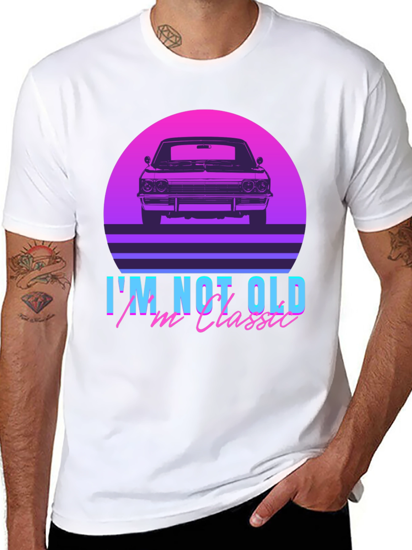 Classic Car Retro T-Shirt - Im Not Old Im Classic