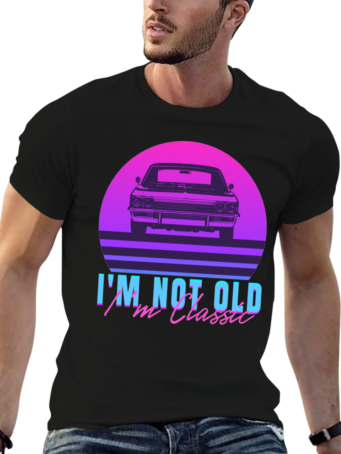 Classic Car Retro T-Shirt - Im Not Old Im Classic
