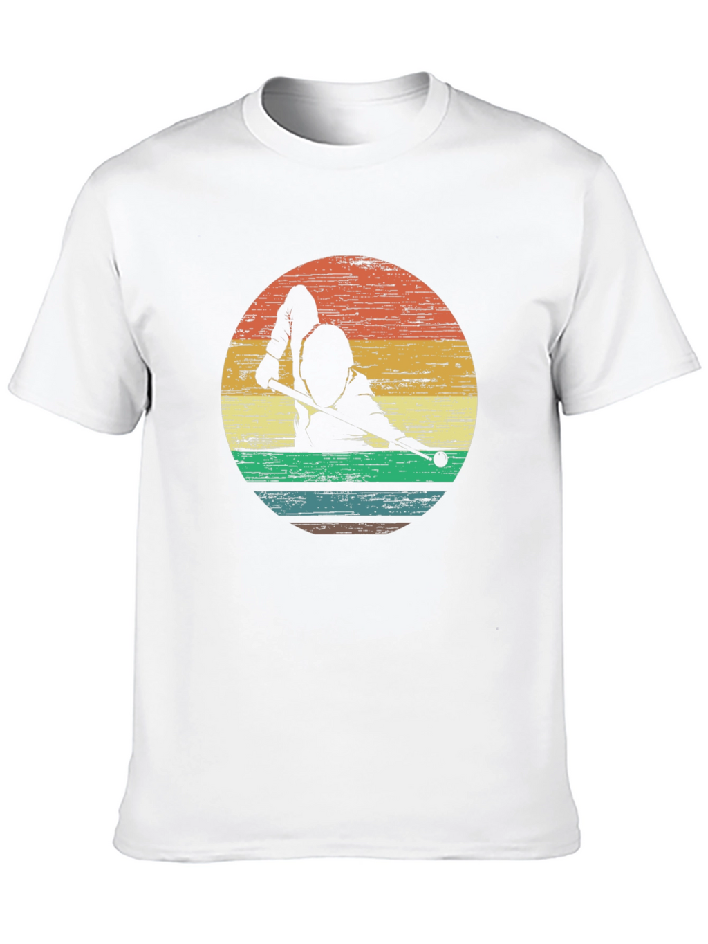 Retro Billiards Player Graphic Tee