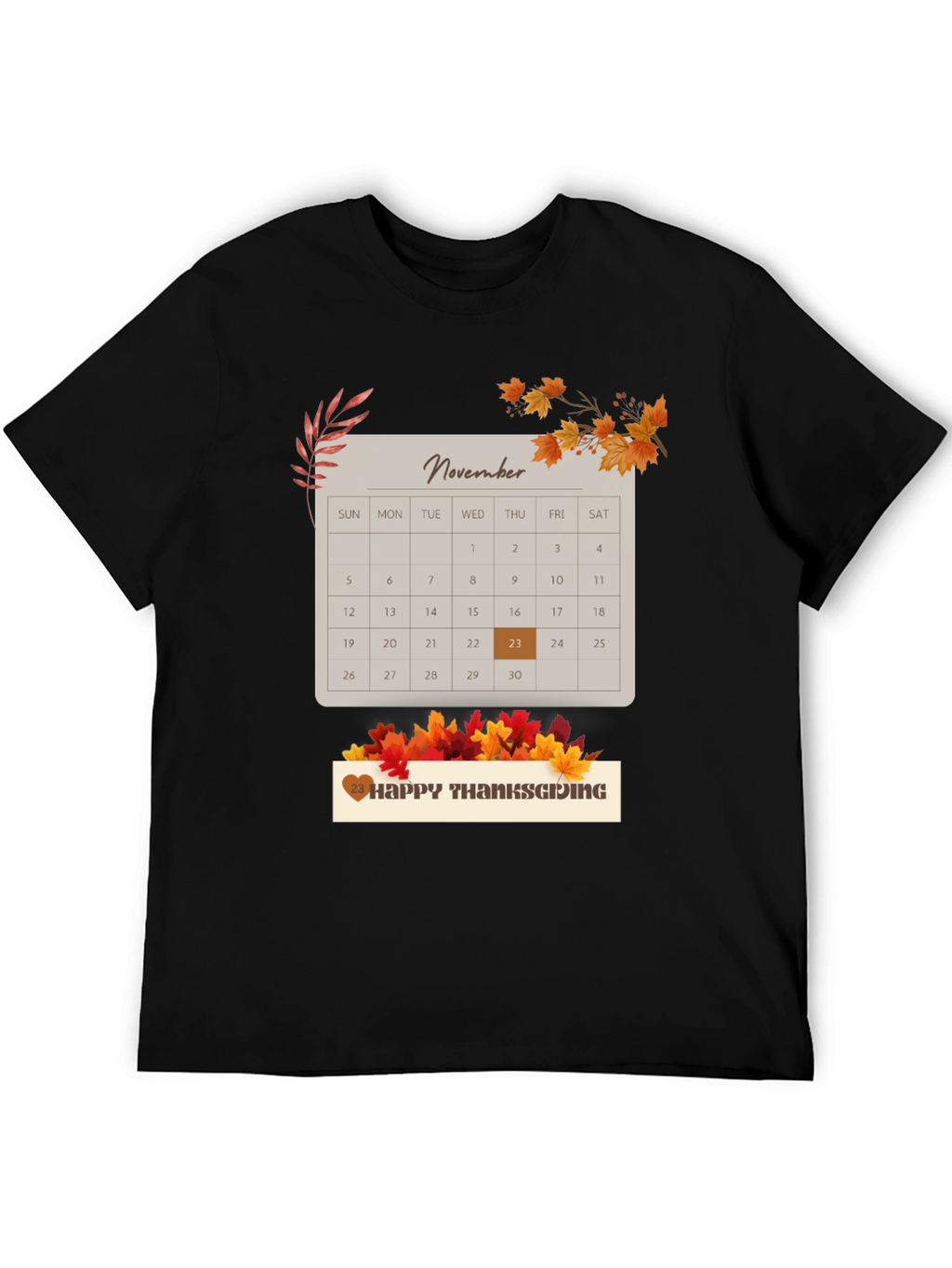 Thanksgiving November 23rd Calendar T-Shirt