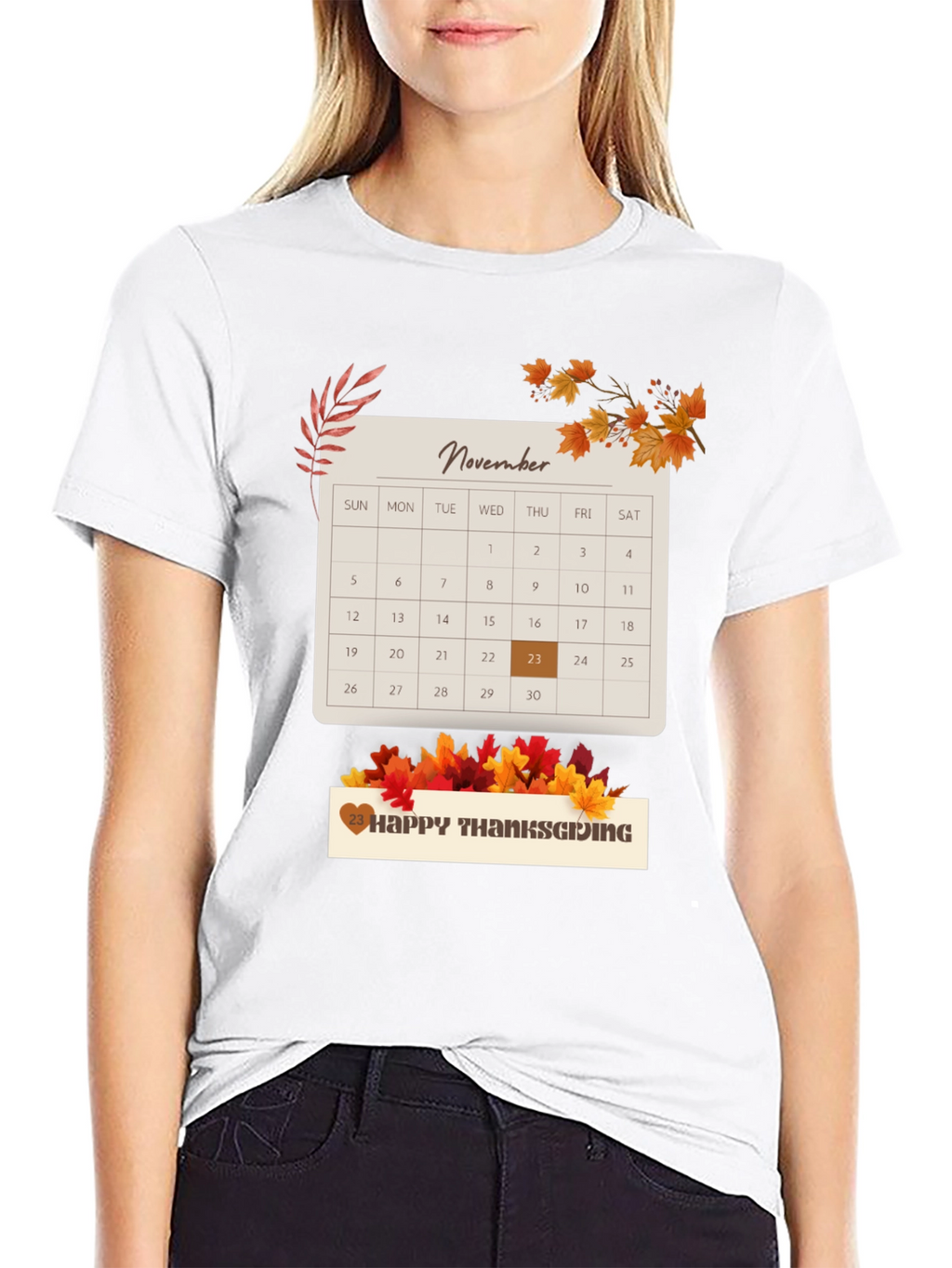 Thanksgiving November 23rd Calendar T-Shirt