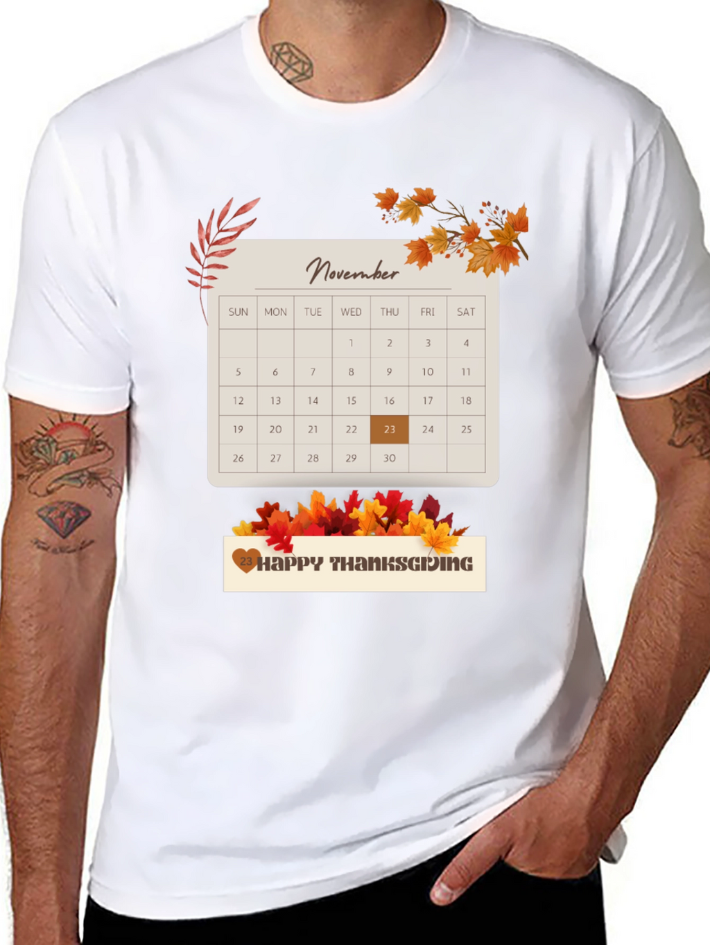 Thanksgiving November 23rd Calendar T-Shirt